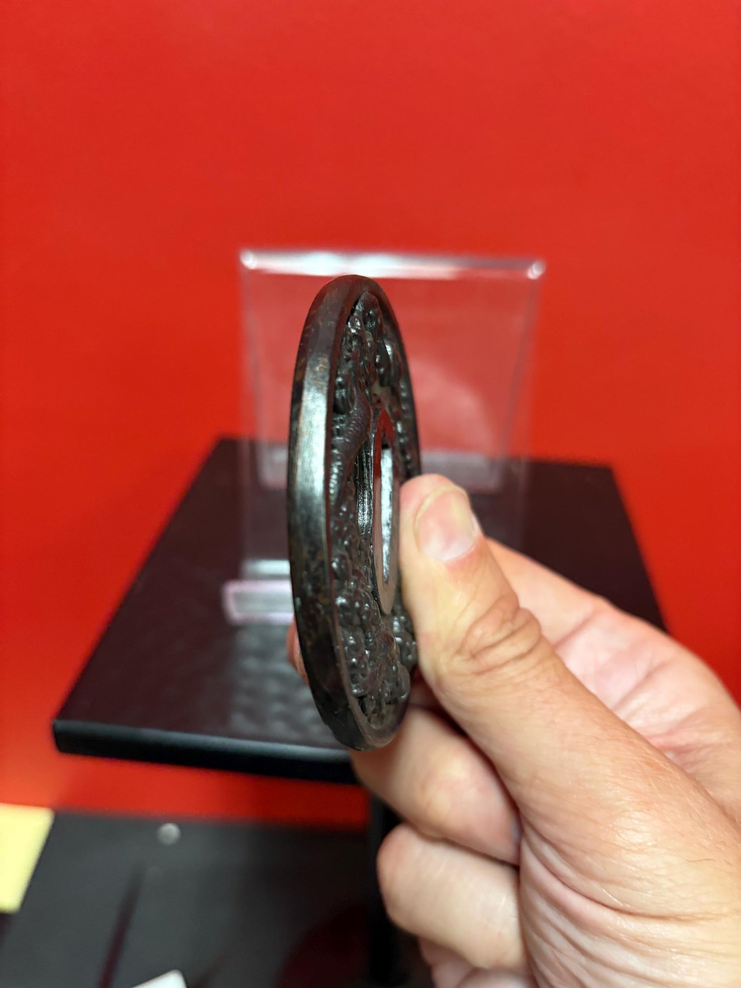 Beautiful Japanese samurai old metal tsuba - see photos for condition  approx 3 inches  from major estate collection - value priced -