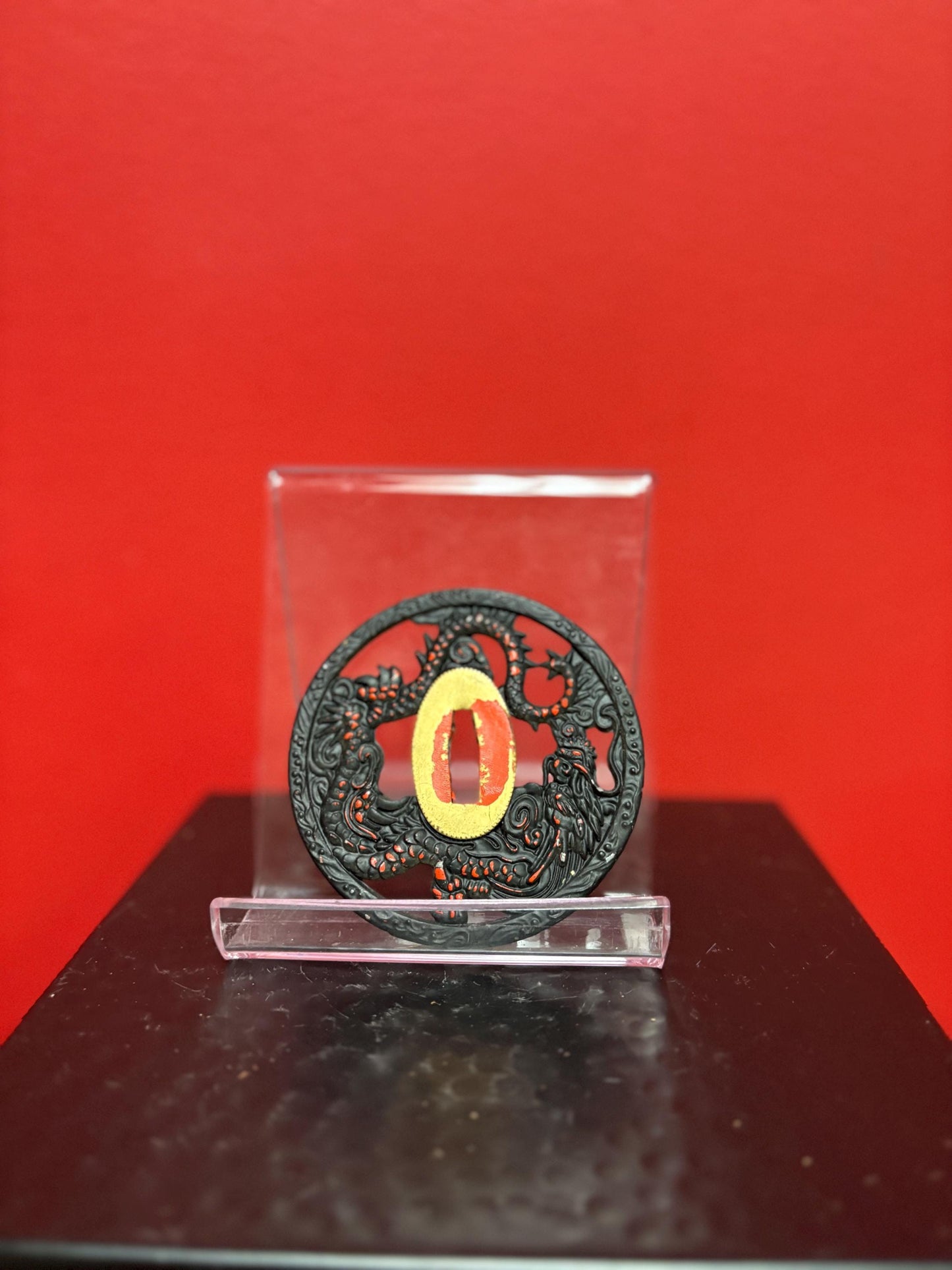 Beautiful Japanese samurai old metal tsuba - see photos for condition  approx 3 inches  from major estate collection - value priced -