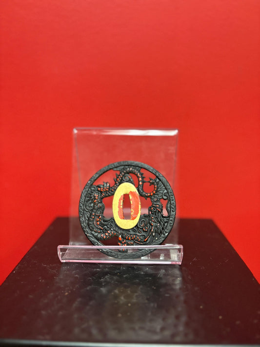 Beautiful Japanese samurai old metal tsuba - see photos for condition  approx 3 inches  from major estate collection - value priced -