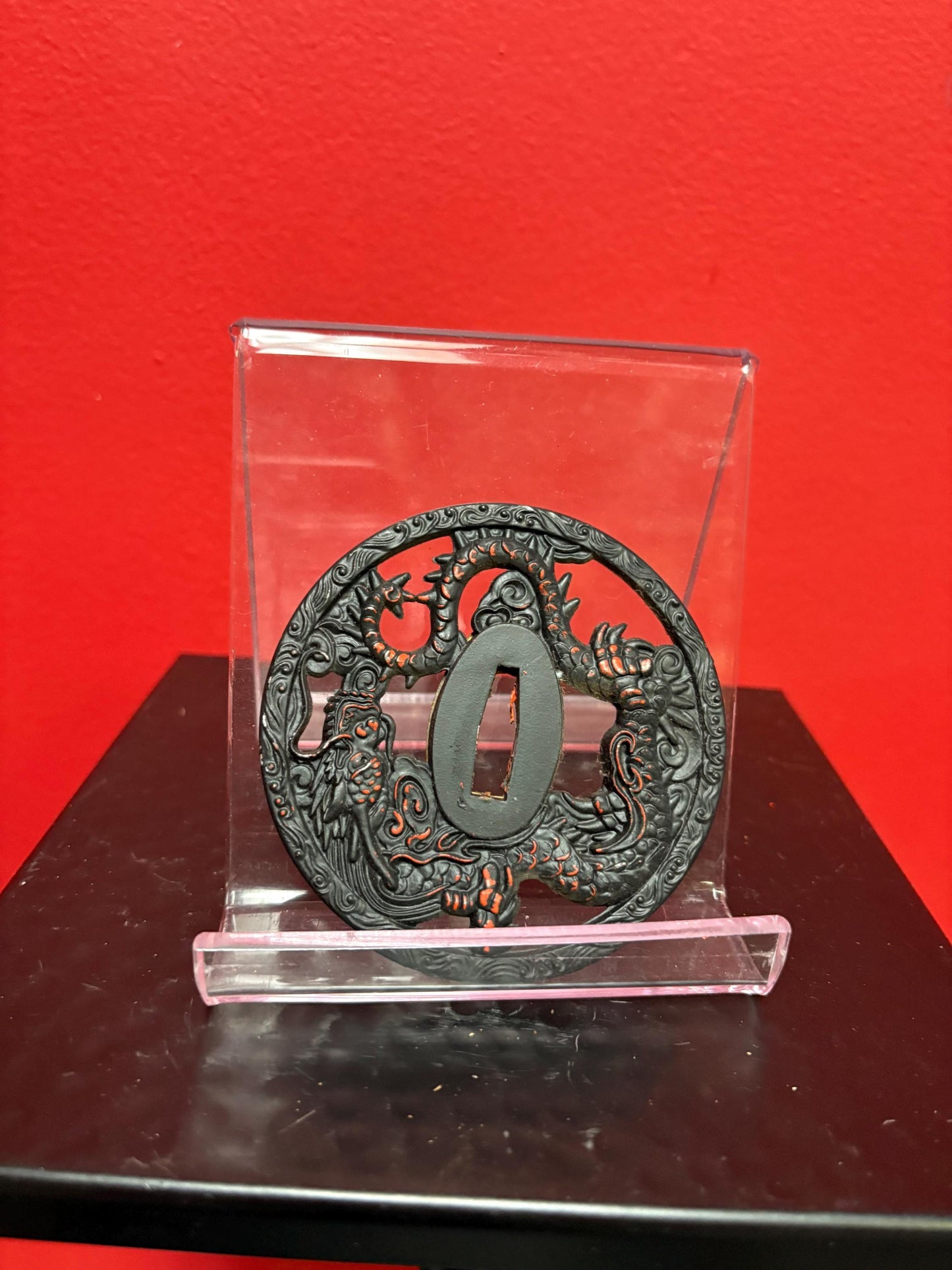 Beautiful Japanese samurai old metal tsuba - see photos for condition  approx 3 inches  from major estate collection - value priced -
