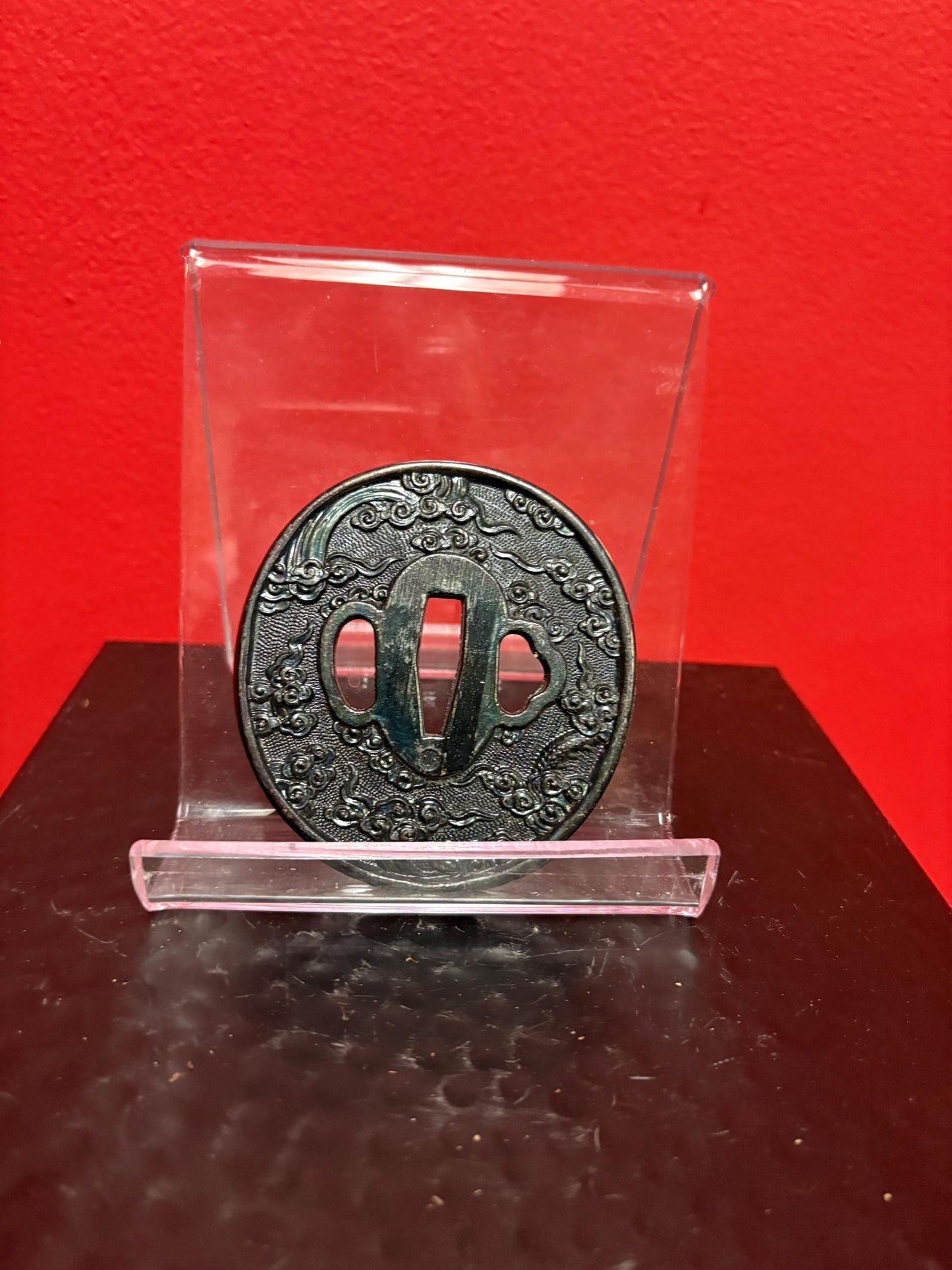 Beautiful Japanese samurai old metal tsuba - see photos for condition  approx 3 inches  from major estate collection - value priced -