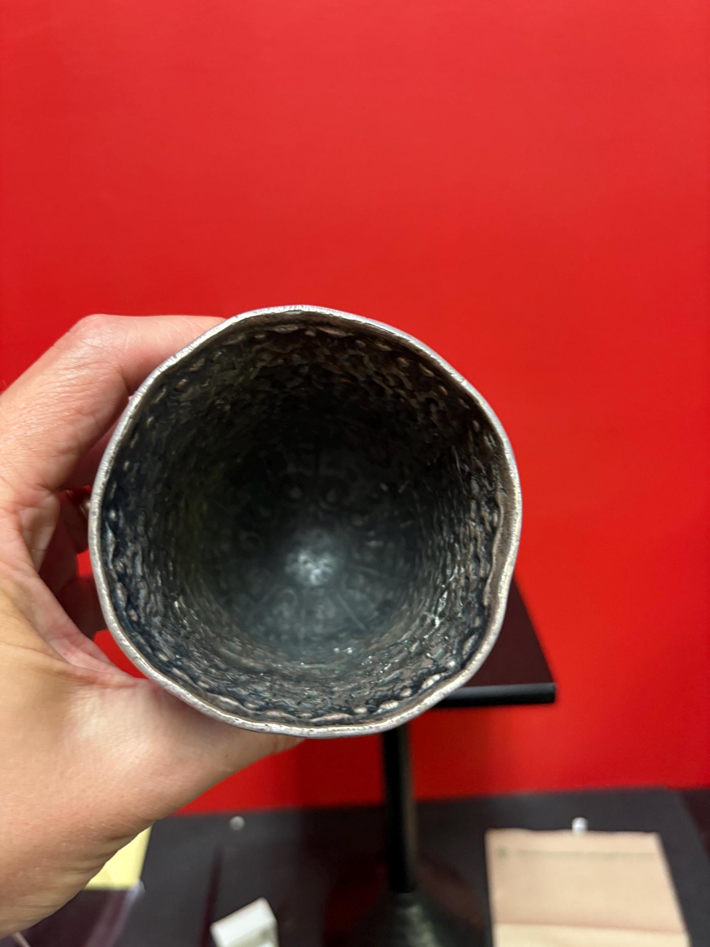 Stunning solid silver tested Indian Raj goblet chalice with beautiful detailing - 8 inches tall and 480 g see photos - masterpiece