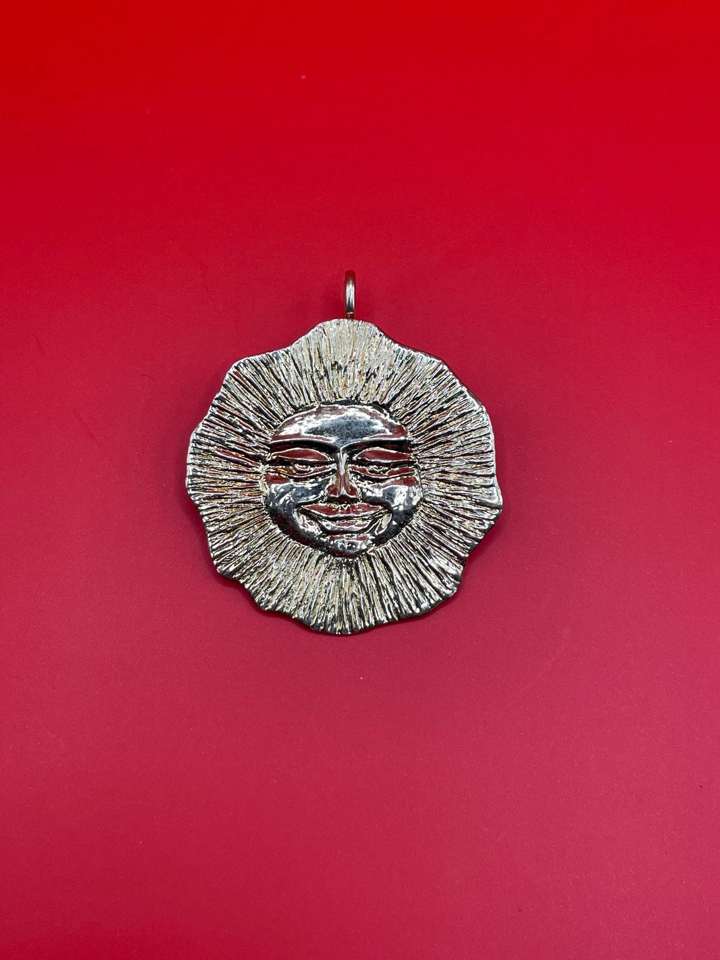 Absolutely Stunning 18k Cavelti Sun Pendant Brooch - B