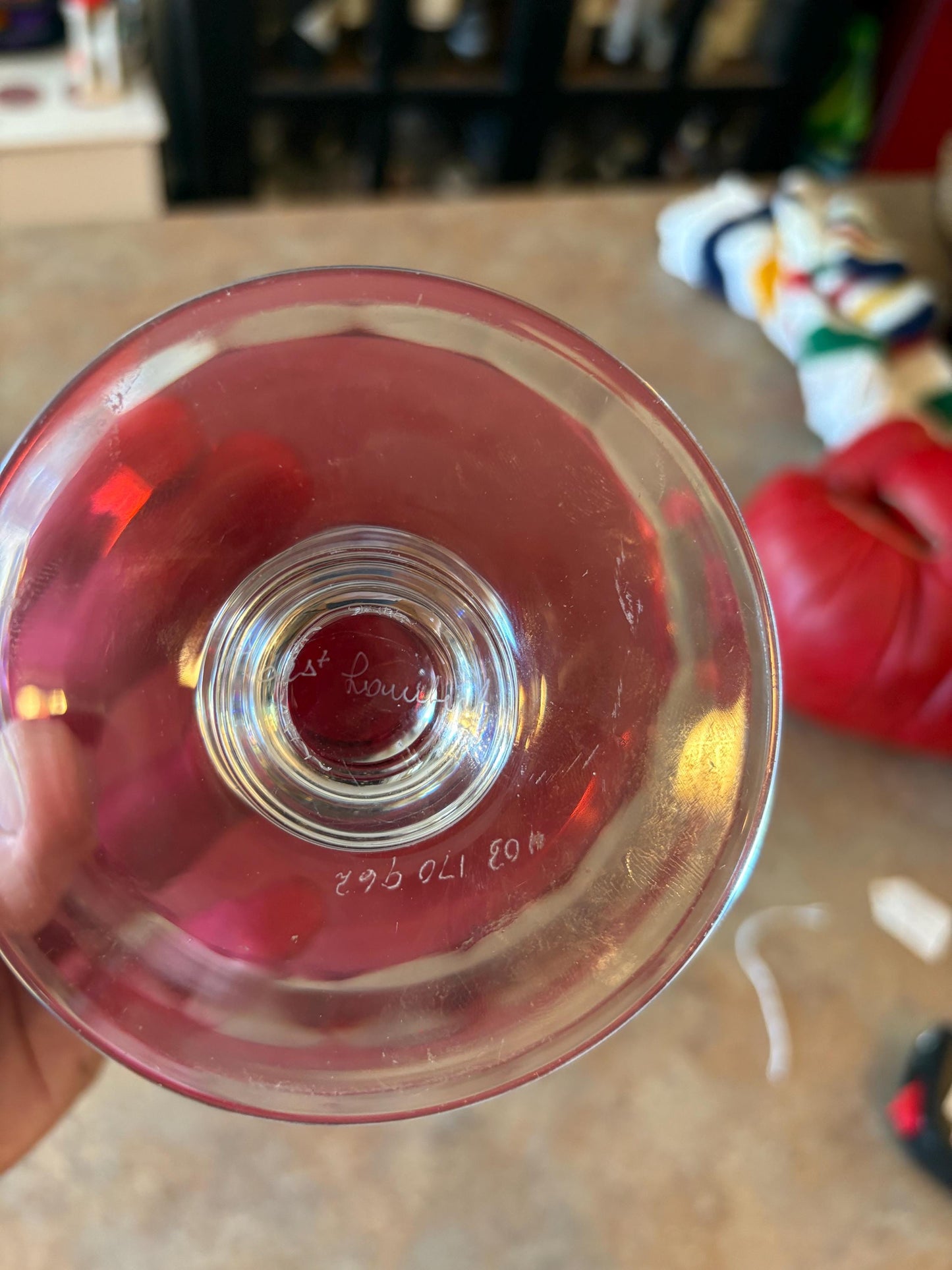 Stunning vintage  6 x 5 high  VAL ST. LAMBERT Cut clear crystal compote signed. amazing condition  signed by artist