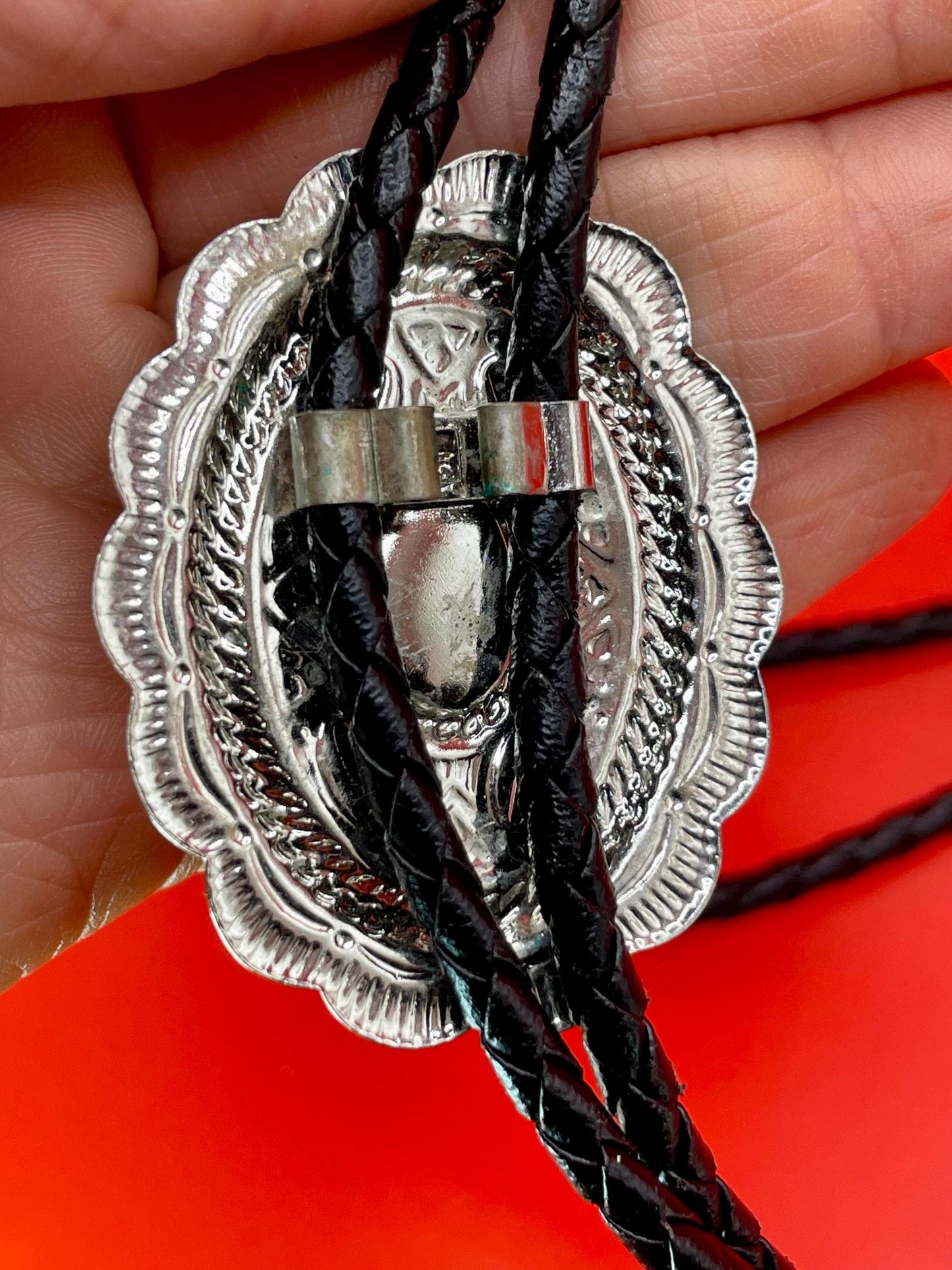 Classic Western Bolo Tie with Bead Accent