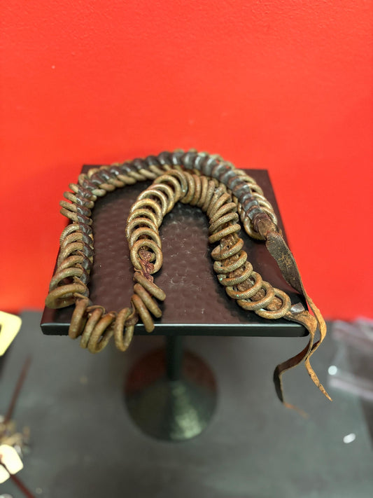 Antique authentic African Nigerian Yoruba queens money belt  amazing Patina  rare find  approximately 43 inches long