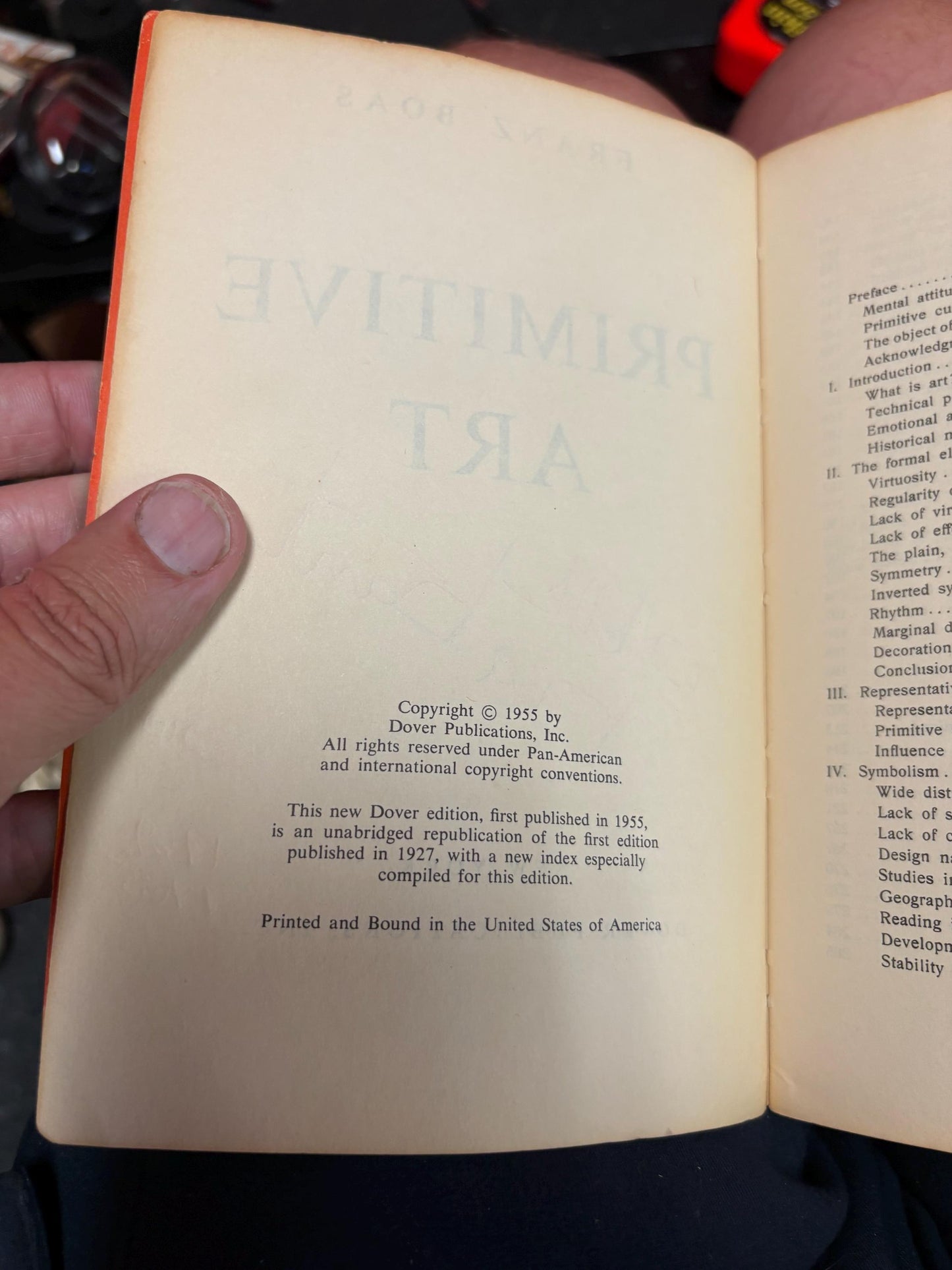 Beautiful 1955 primitive art book   pretty good condition see photos  interesting information - great gift or for reference