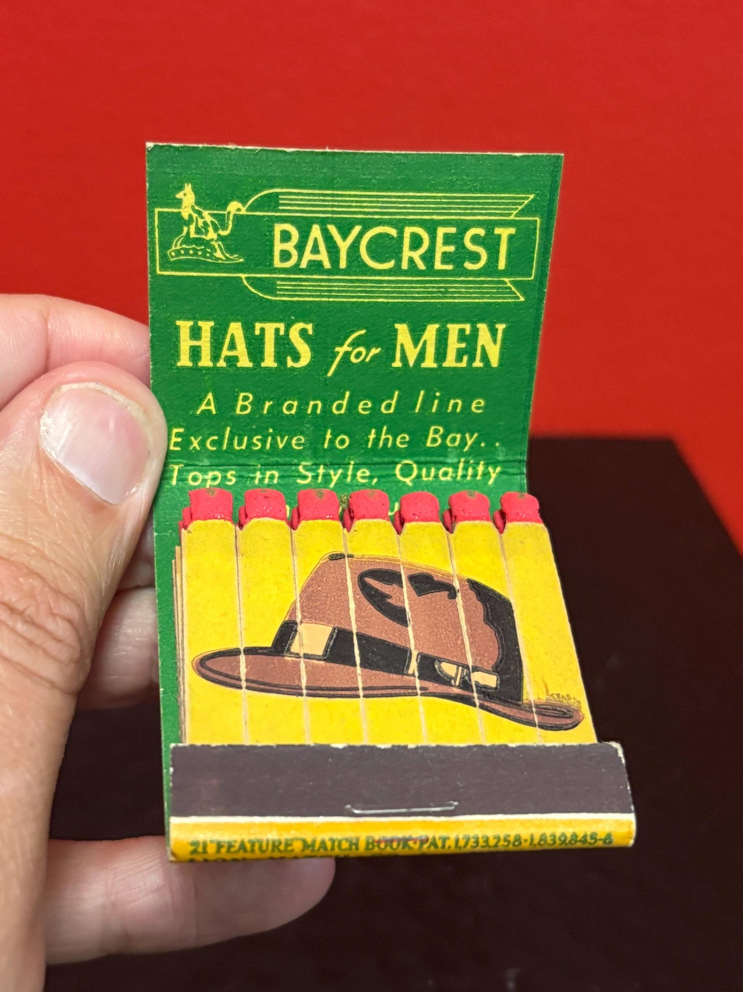 Rare HBC Hudson Bay Company 2 inch matches in original packet - unused - advertising  wow  HBC advertising
