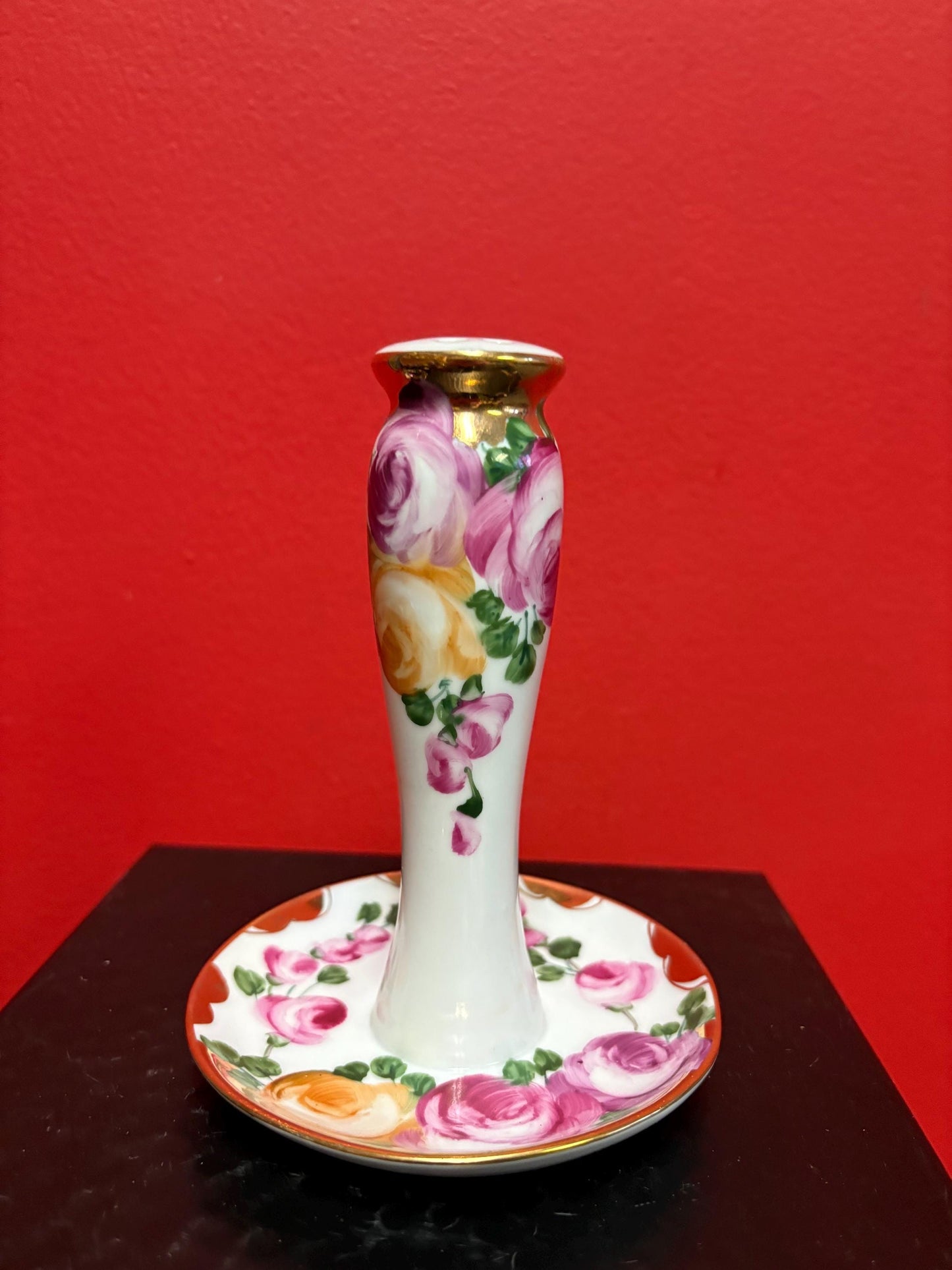 Beautiful Limoge hat pin holder 6 inches tall in perfect condition