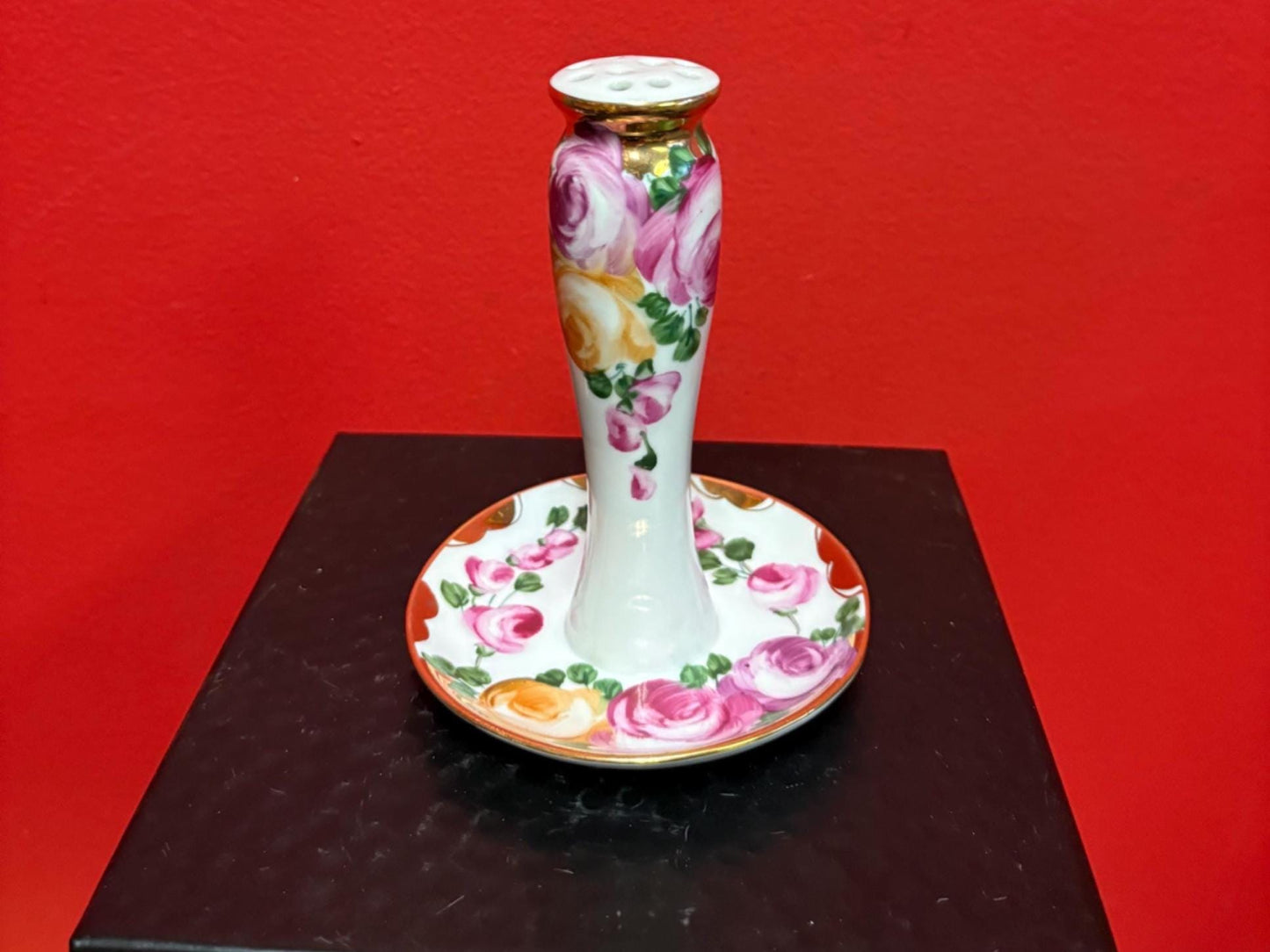 Beautiful Limoge hat pin holder 6 inches tall in perfect condition