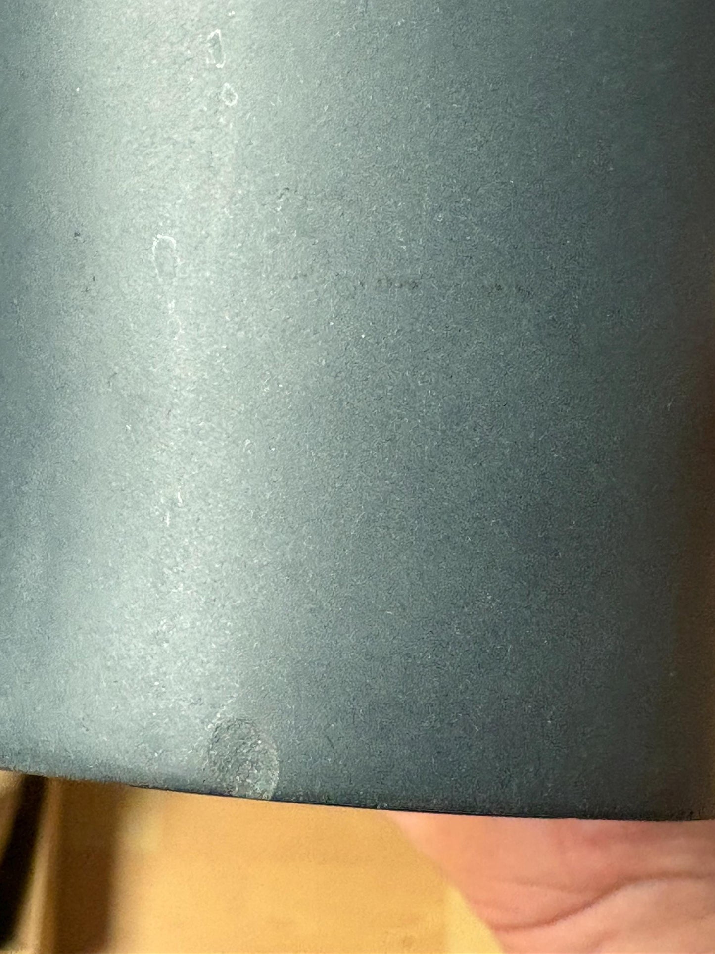 Beautiful  Chinese 6 inch high green yixing clay teapot in the shape of a watering can  good  condition - tiny chip  - and great value