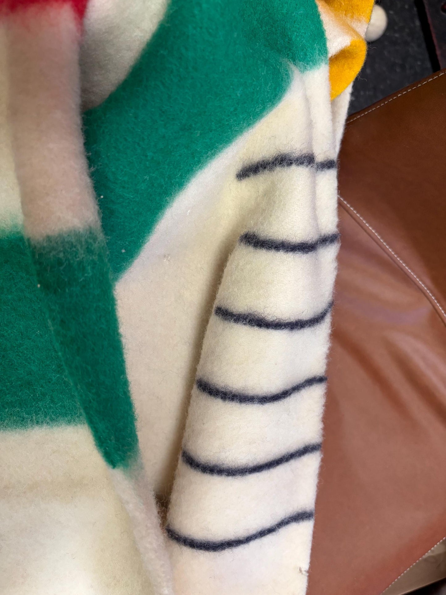 6 point Authentic HBC Hudson Bay six point Blanket in mint condition.   approx 90 x 100  wow  HBC rare