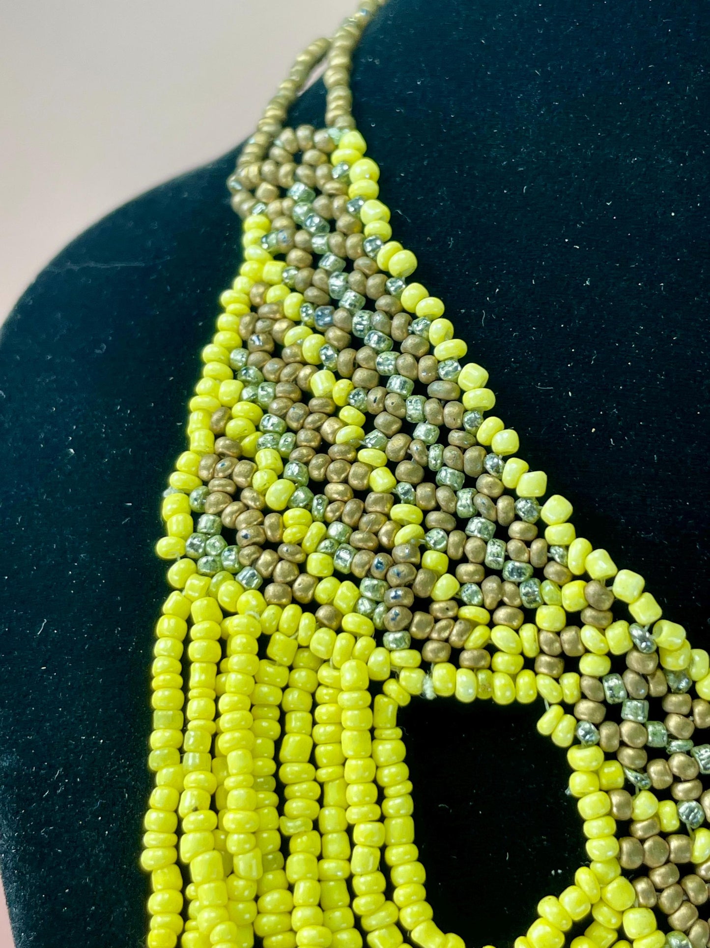 Very Unique Beaded Chandelier Necklace