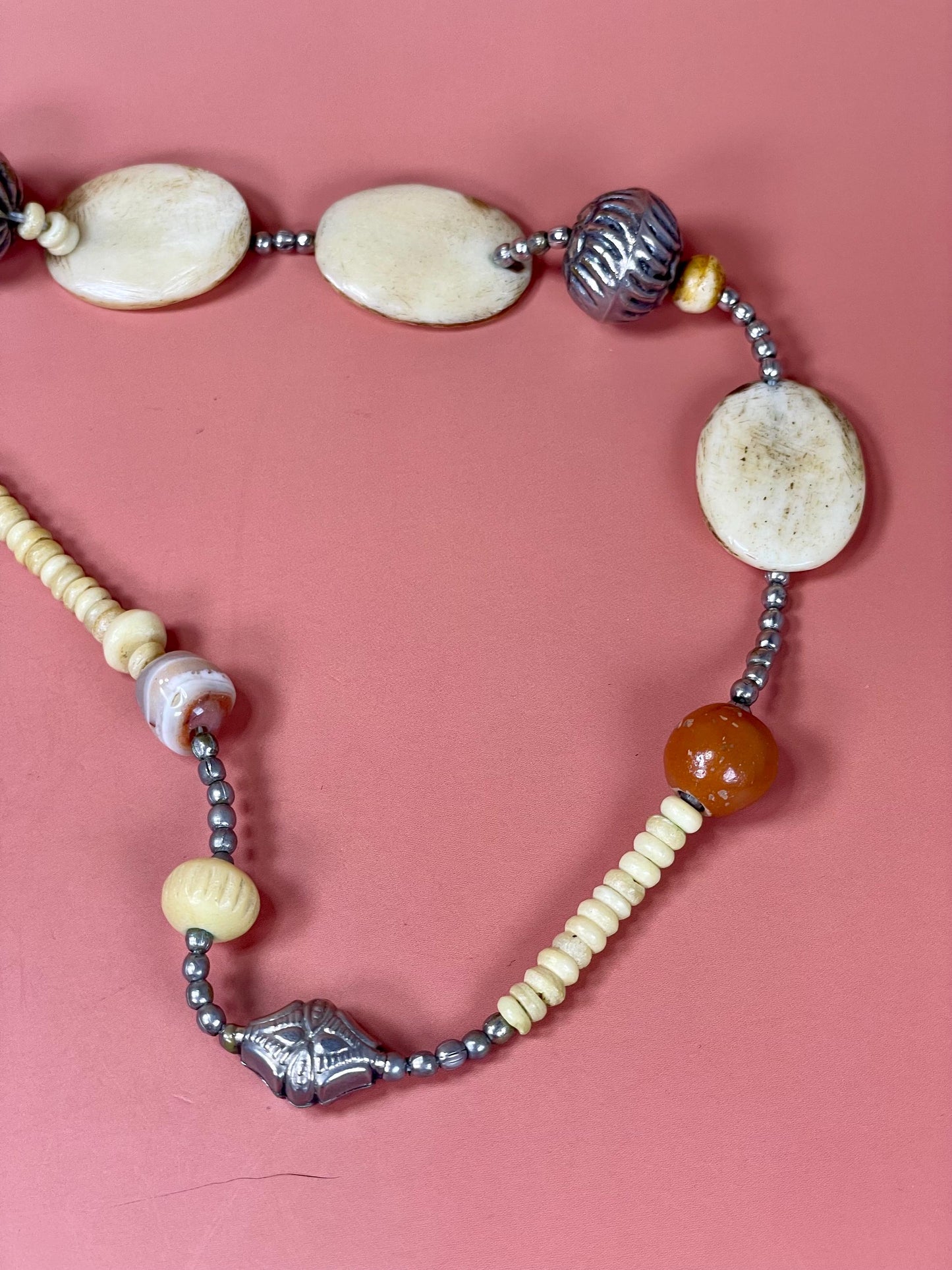 Approx 32 inch beaded necklace  great gift