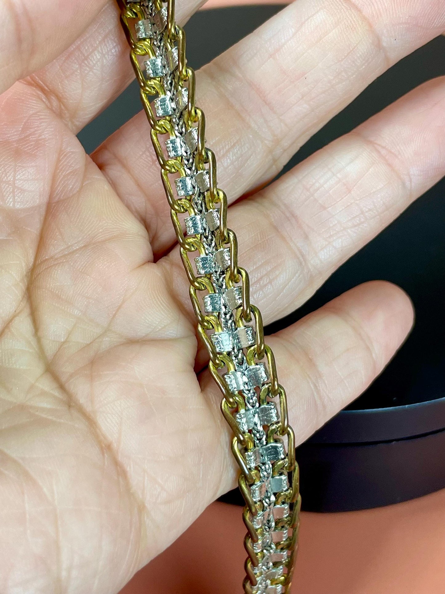 Elegant Vintage Gold-Tone Bracelet  a stunner