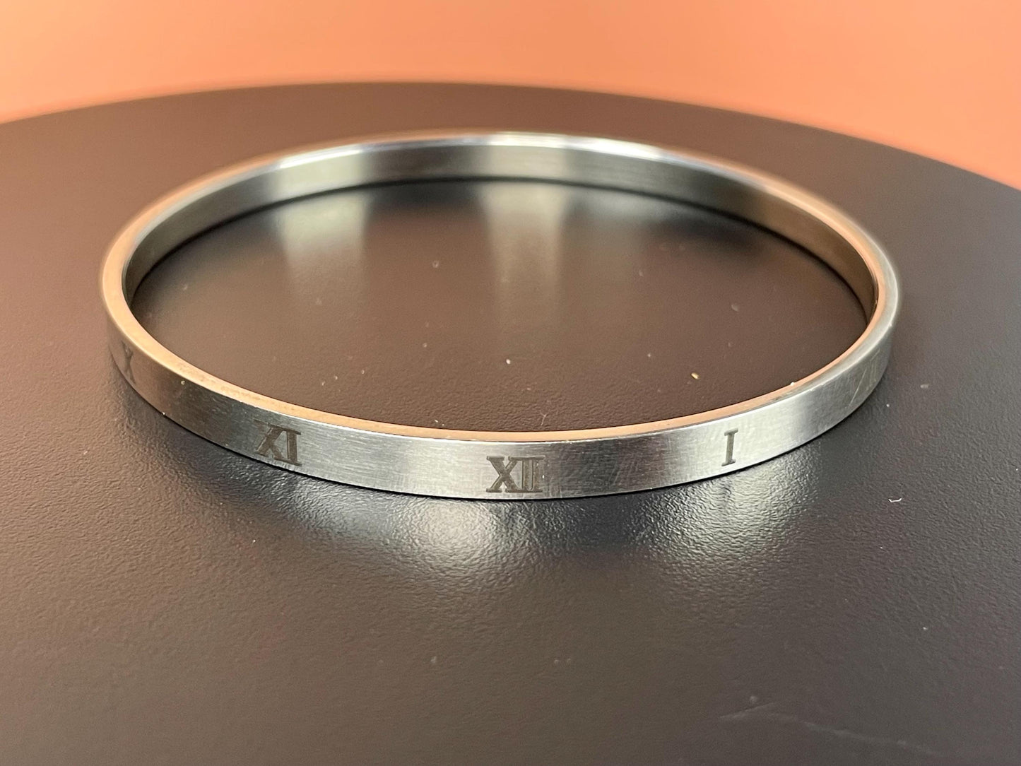 2.5 inch super cool metal bracelet with Roman Numerals