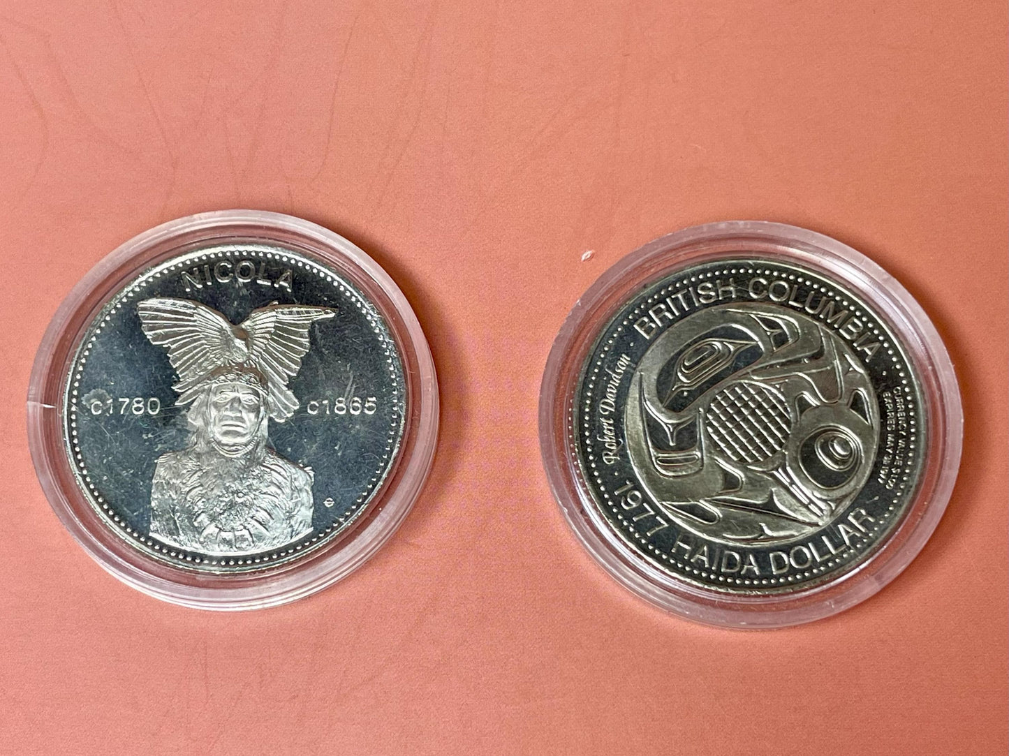 Set of 2 Commemorative Canadian Dollars  1977 & 1978