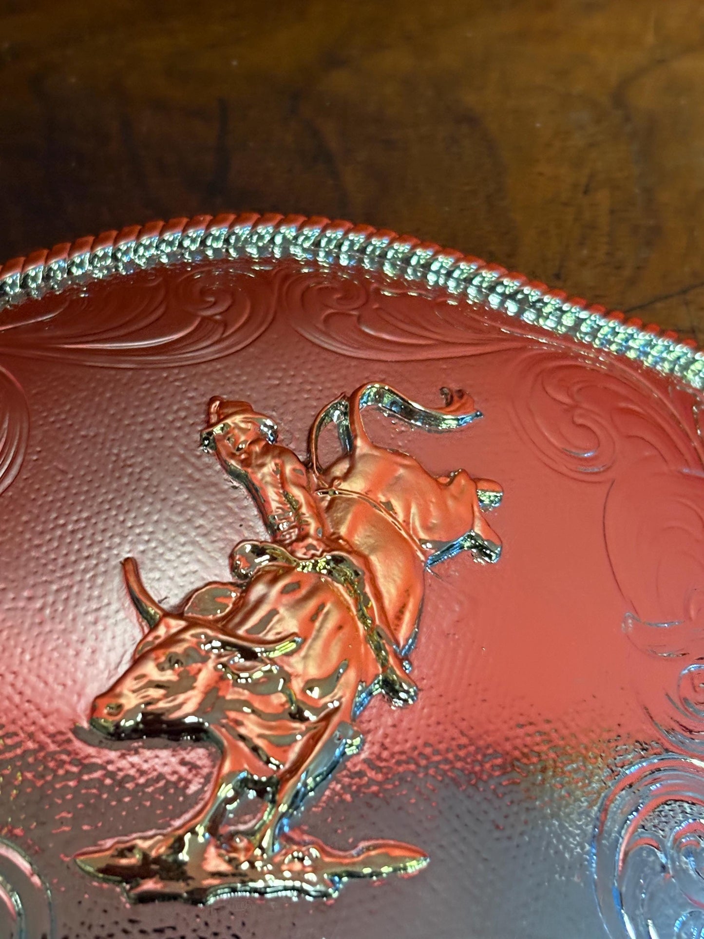 Amazing massive 6 x 5 silver and gold Kulla Mexican cowboy belt buckle   amazing piece