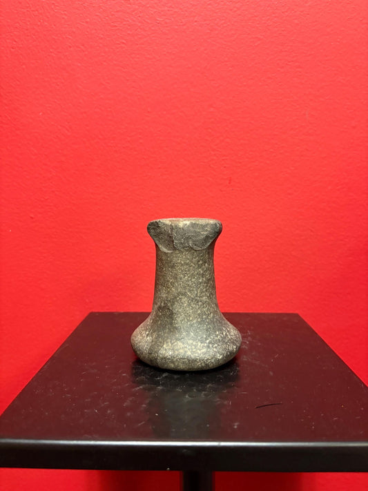 4 inch high authentic antique indigenous first nations Pacific Northwest Coast stone plummet tool  from Vancouver Island collection - As is