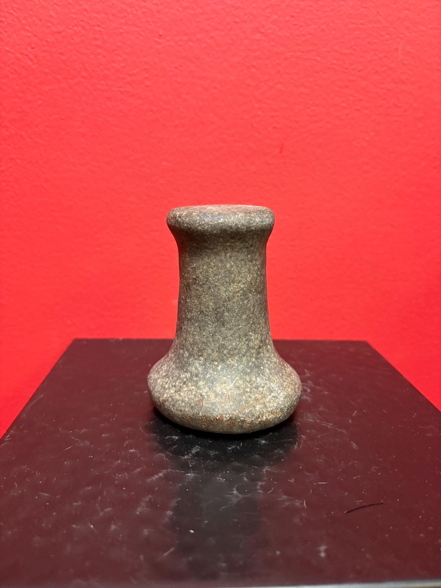 4 inch high authentic antique indigenous first nations Pacific Northwest Coast stone plummet tool  from Vancouver Island collection - As is