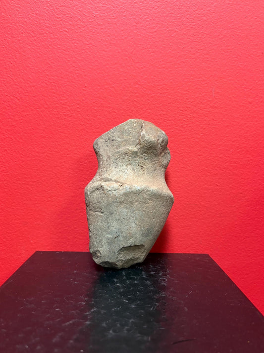 6 inch high authentic antique indigenous first nations Pacific Northwest Coast stone plummet tool  from Vancouver Island collection - As is