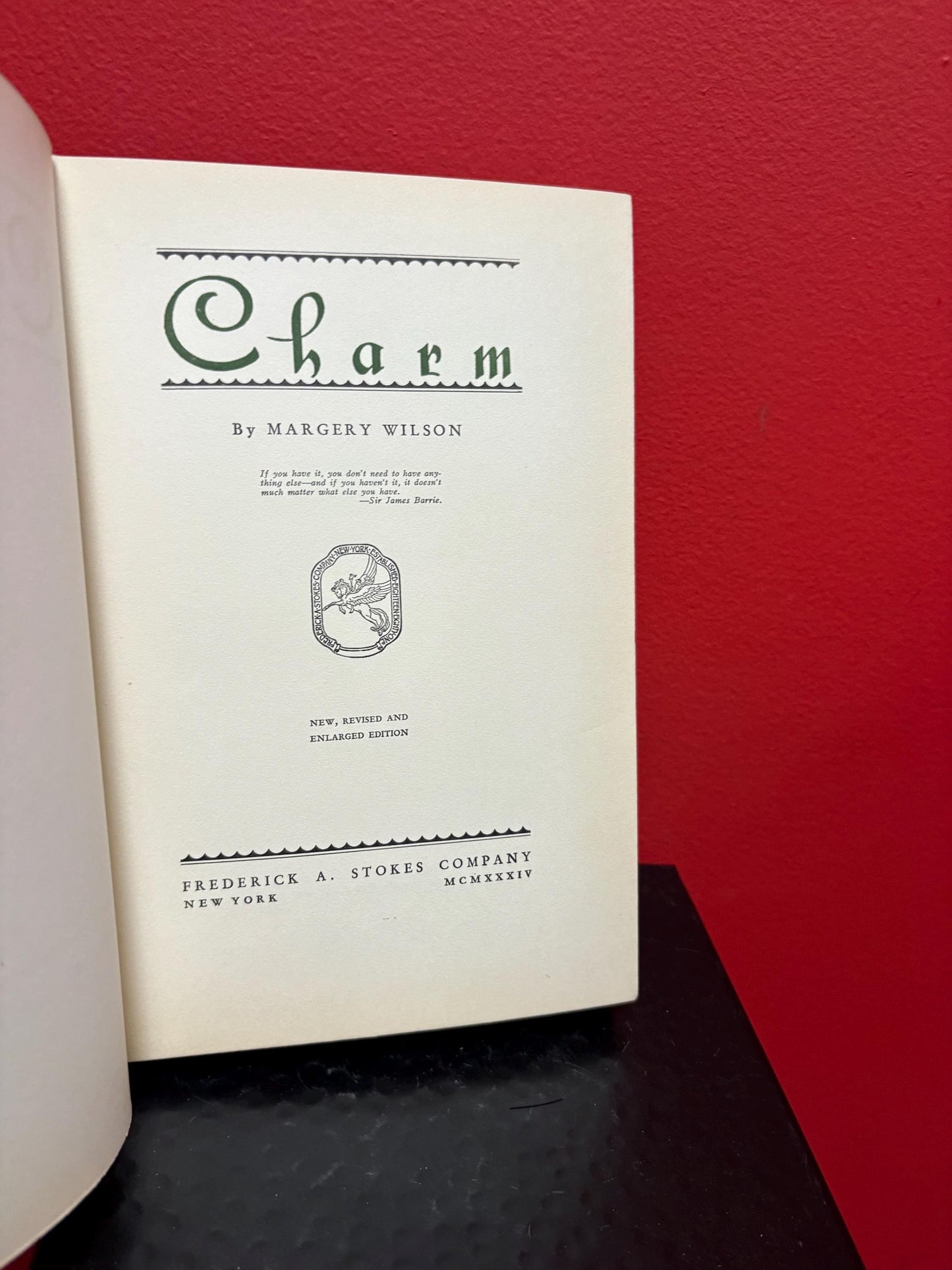 Beautiful book  charm - by Margery Wilson  signed  about manners and how to be charming  whimsical and perfect gift