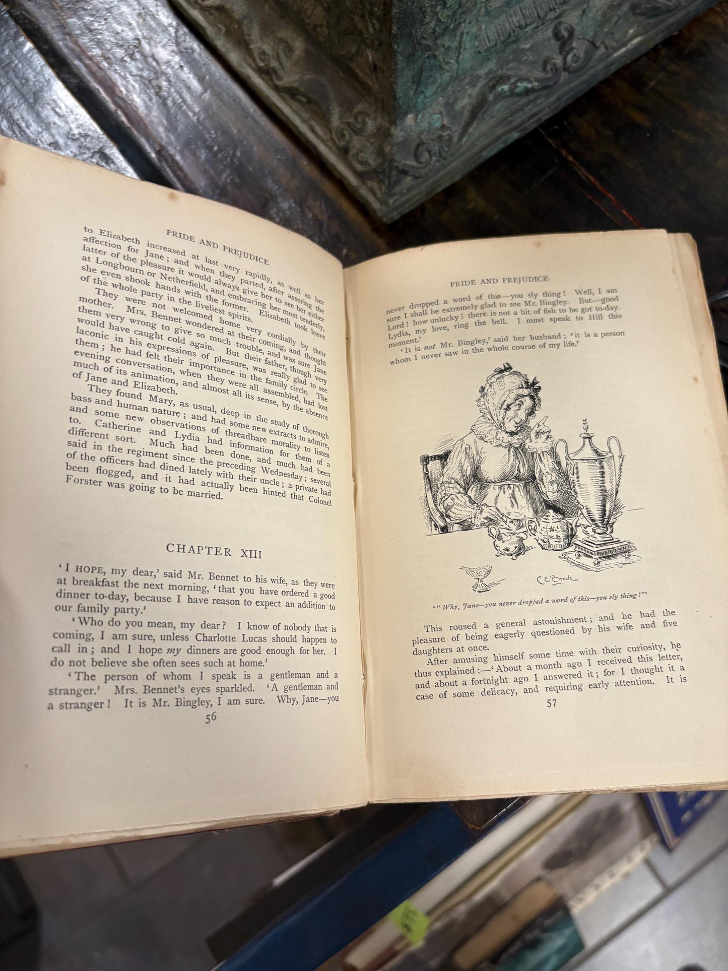 Stunning pride and prejudice by Jane Austin first edition and illustrated by Charles E Brock 1895  New York good antique condition  wow