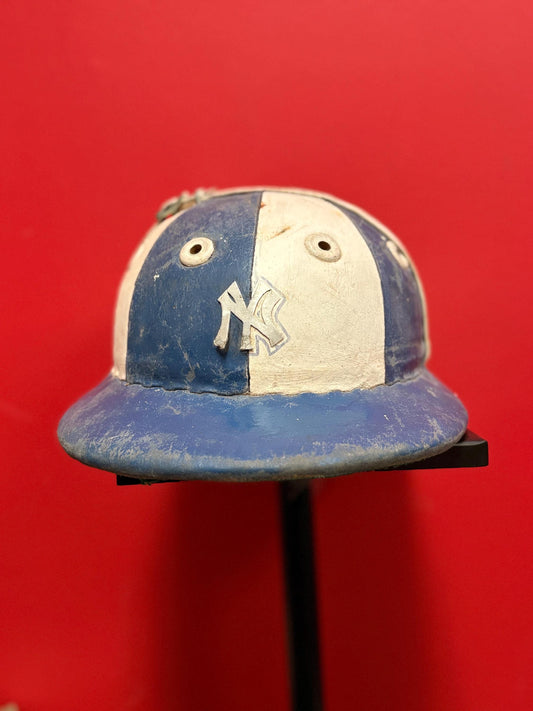 Magnificent approx 1930s New York Yankees baseball helmet - used condition 8.5 x 7 wide inside measurements  incredible gift Yankees