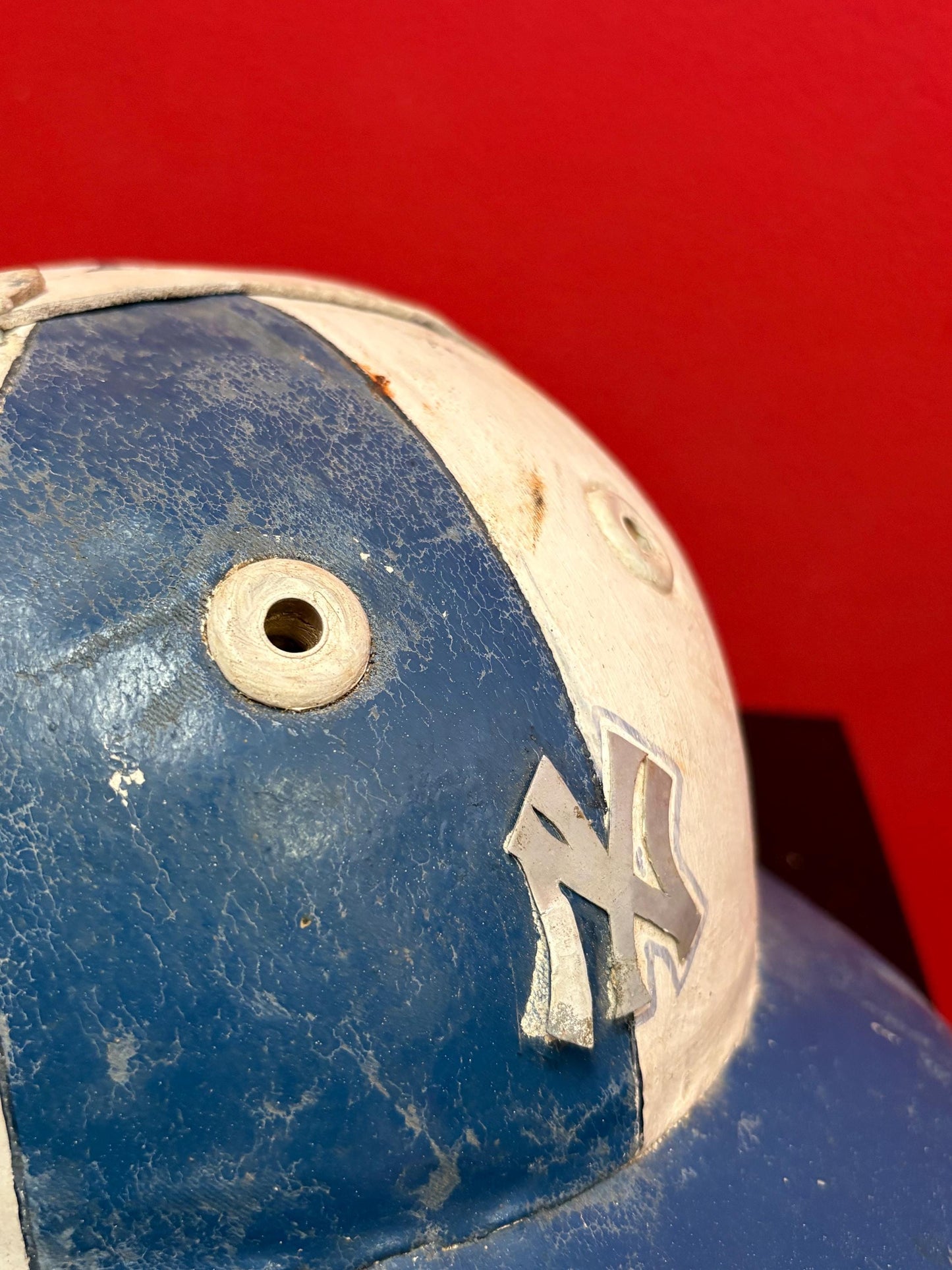 Magnificent approx 1930s New York Yankees baseball helmet - used condition 8.5 x 7 wide inside measurements  incredible gift Yankees