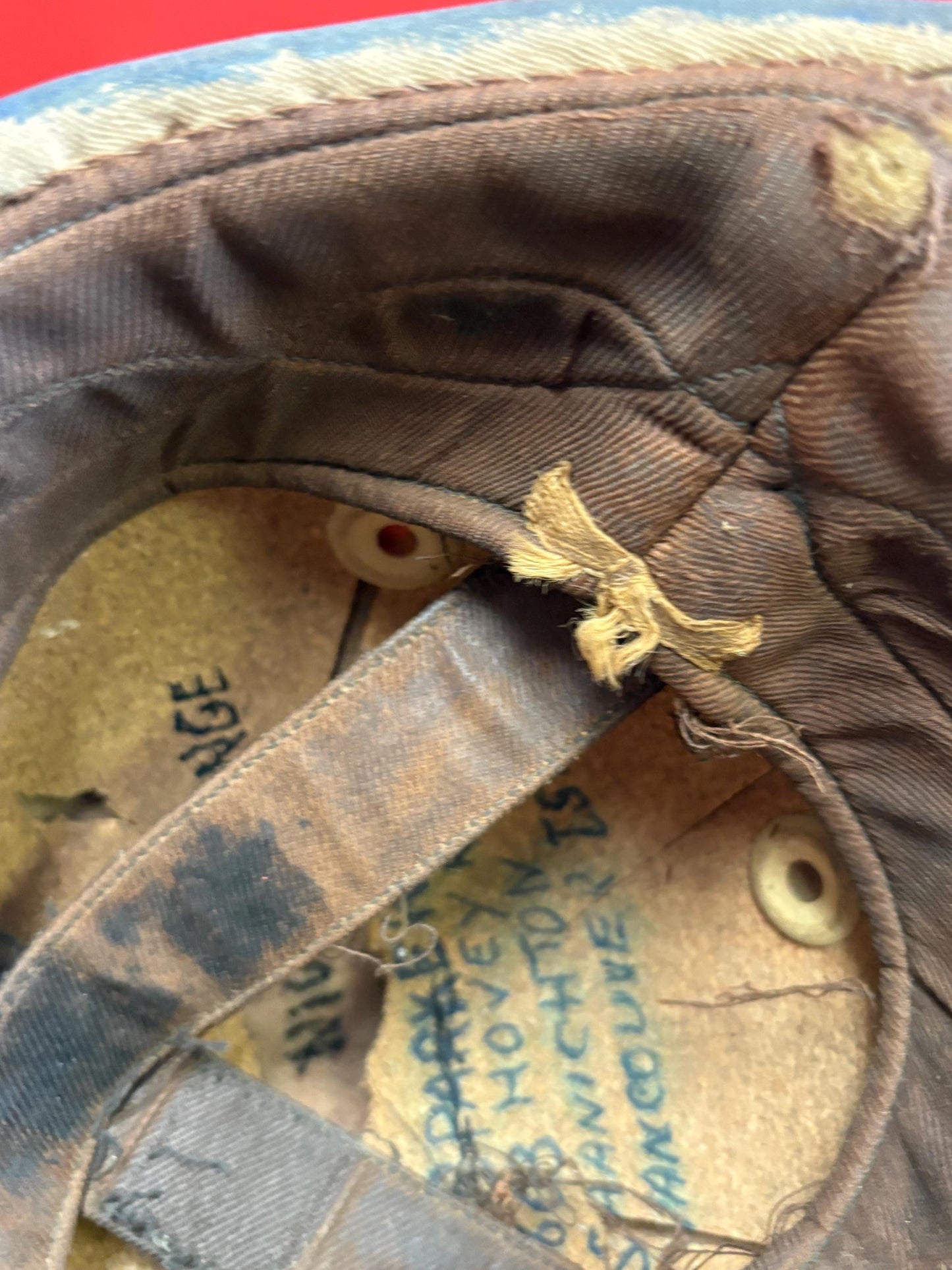 Magnificent approx 1930s New York Yankees baseball helmet - used condition 8.5 x 7 wide inside measurements  incredible gift Yankees