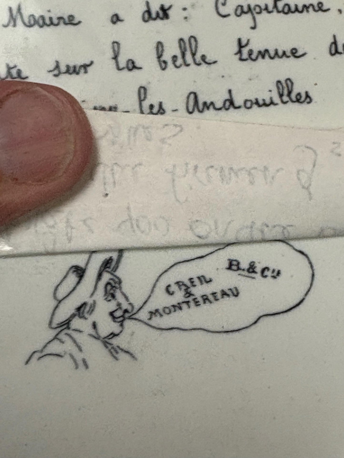 Antique 19 century French signed plate   8 inches  antique condition. See photos.