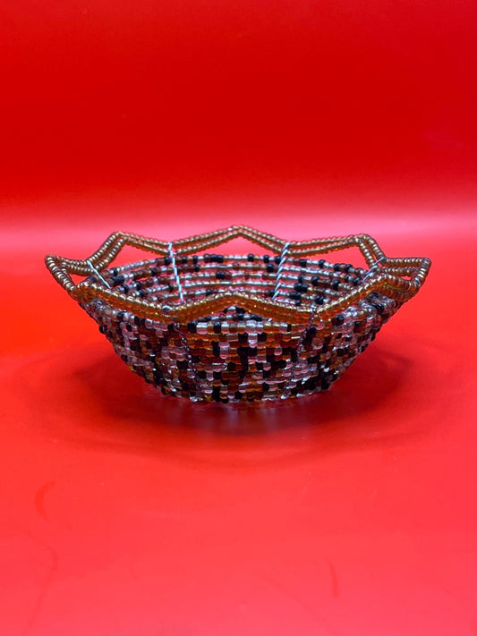 Native First Nations Beaded Basket