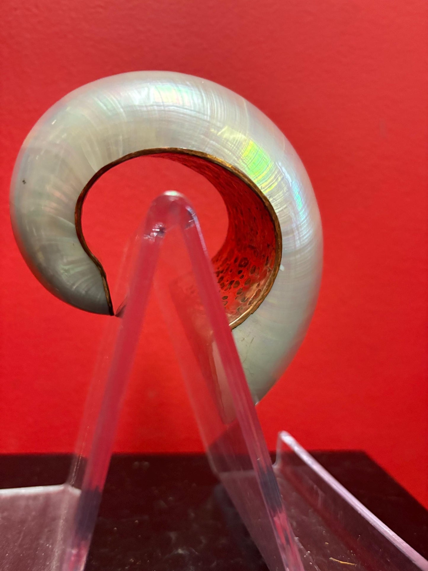 Stunning Canadian indigenous copper and abalone bracelet bangle  2 inches inside and 4 inches outside  so unique