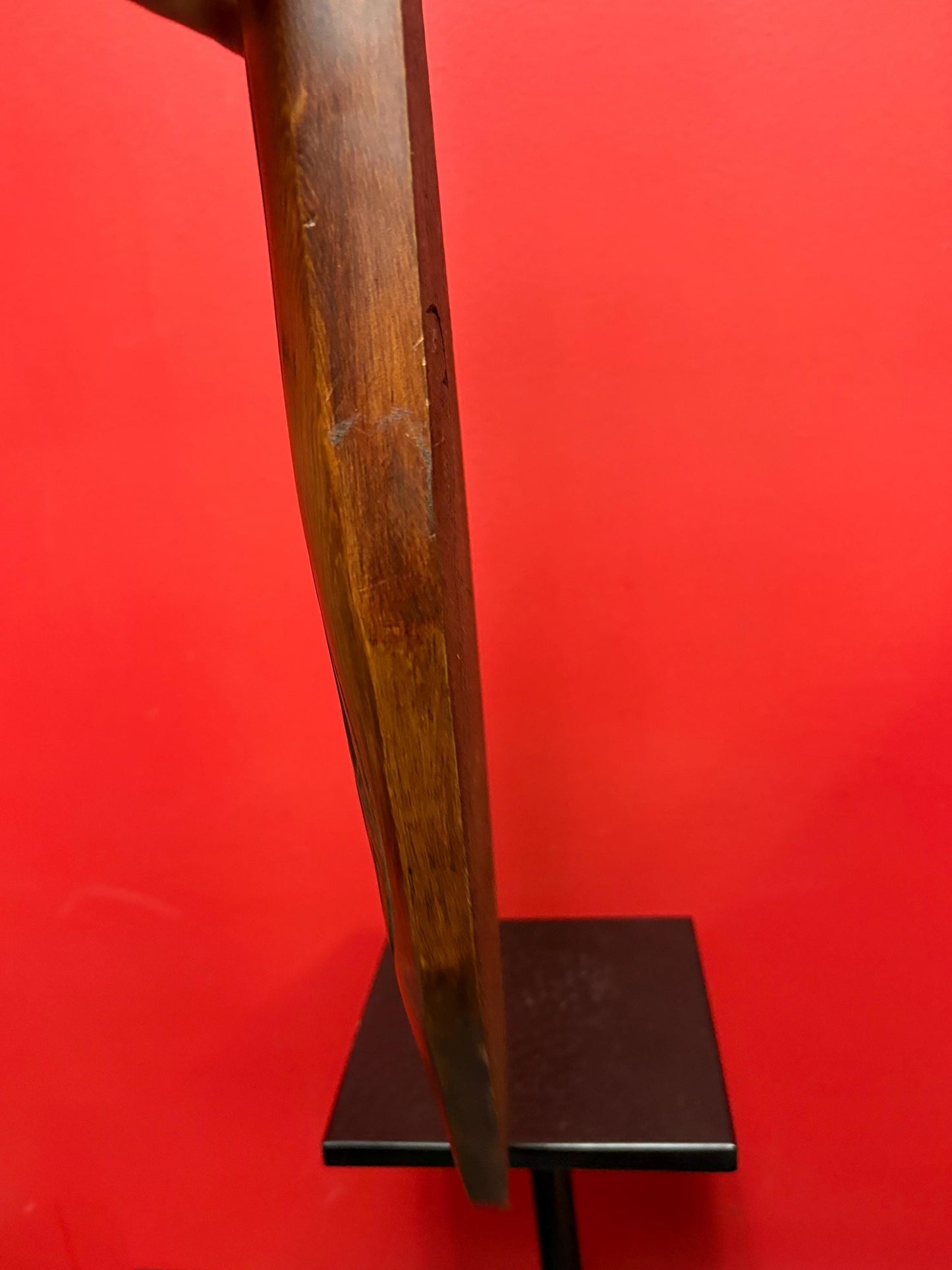 Sensational signed indigenous first nation, Pacific Northwest Coast 27 x 6“ wide cedar thick well detailed paddle  really beautiful - needs