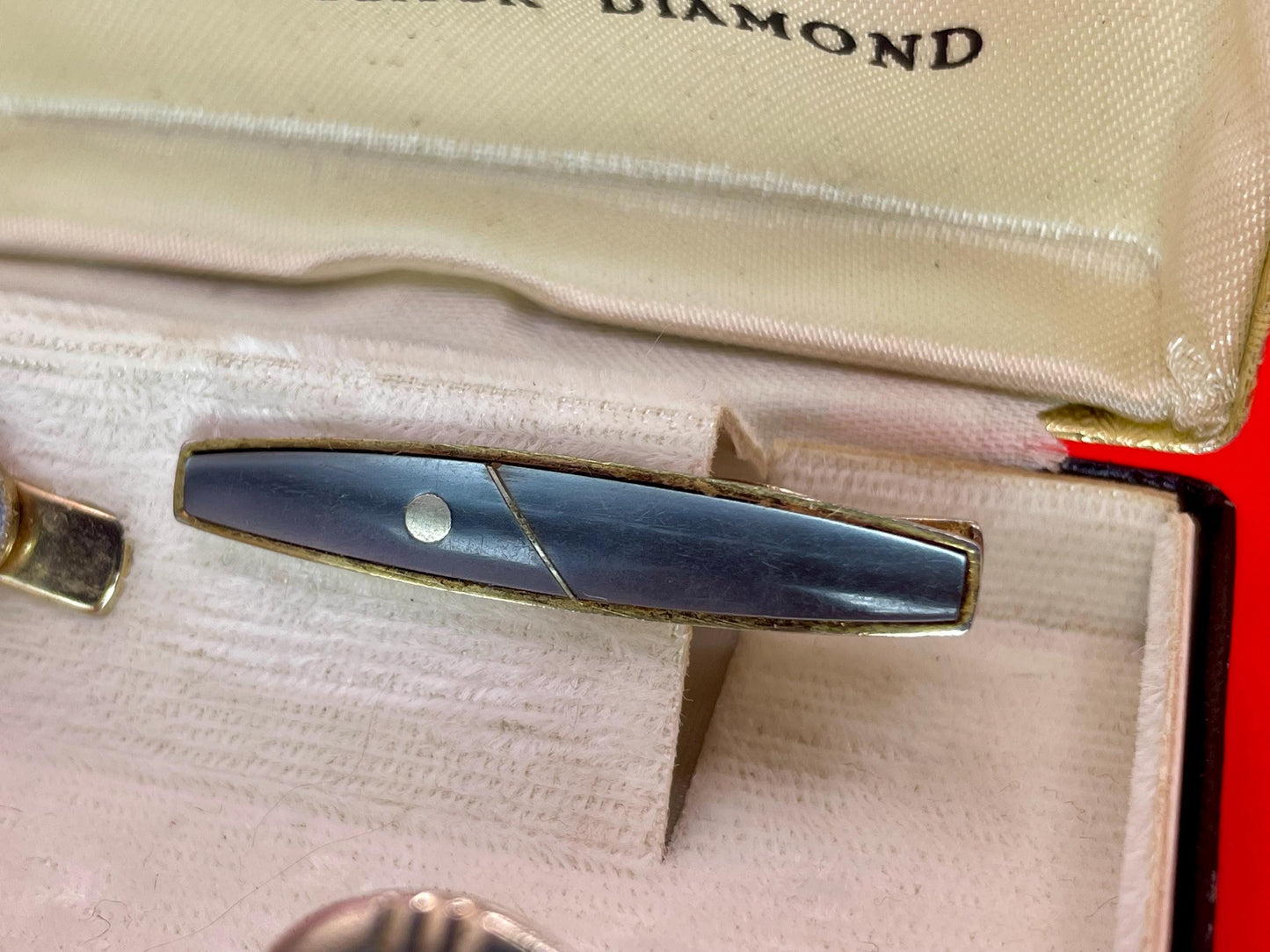 Vintage Robinson Mens Jewelry Set  Alaska Black Diamond