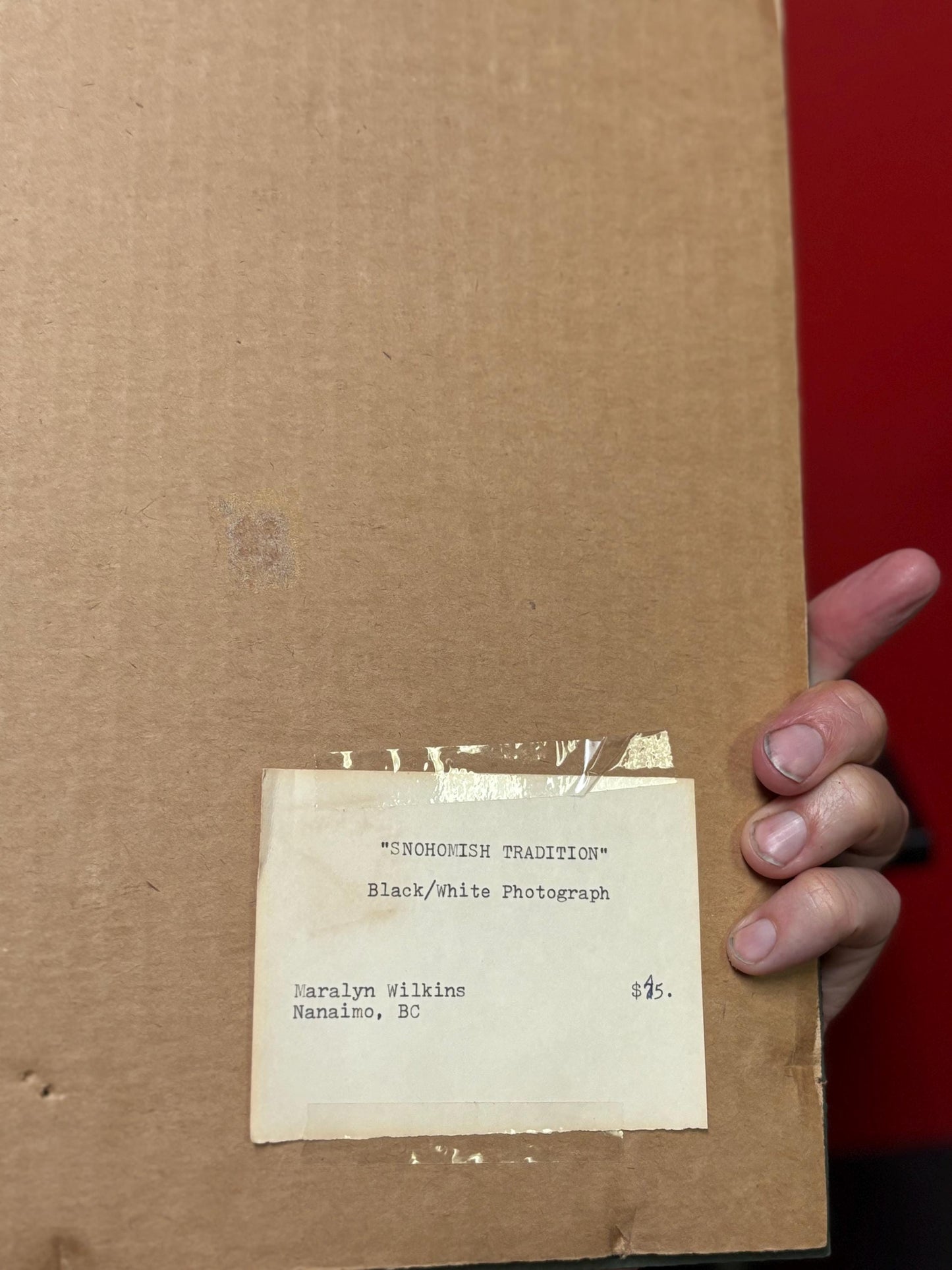 Stunning vintage indigenous first nations Nanaimo black-and-white photograph signed on back  wow   - 14 x 9 wide