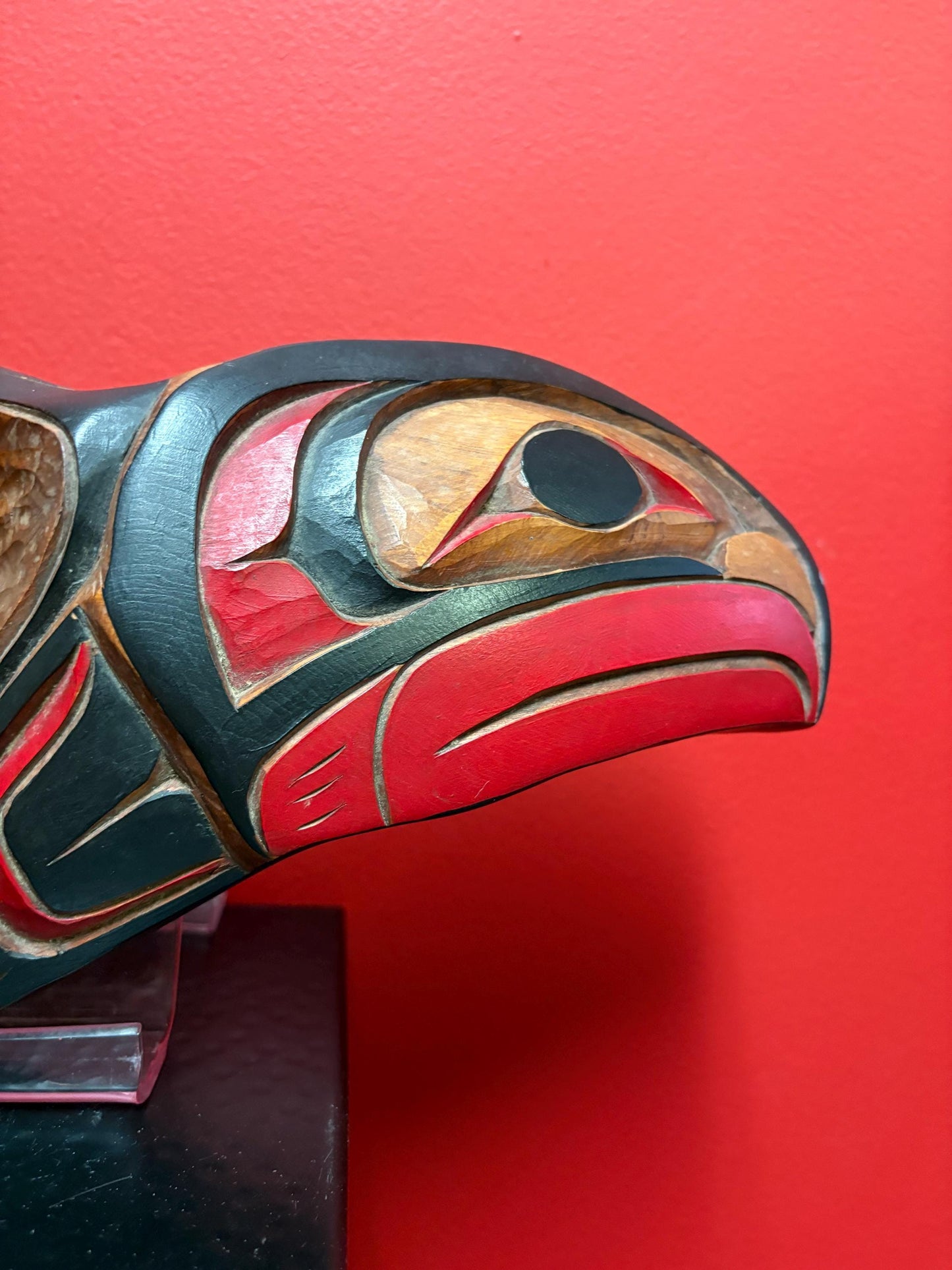 Amazing indigenous First Nations Pacific Northwest Coast Sarah Robertson salmon feast bowl - high-quality - 19 x 7 x 2“ thick  great detail