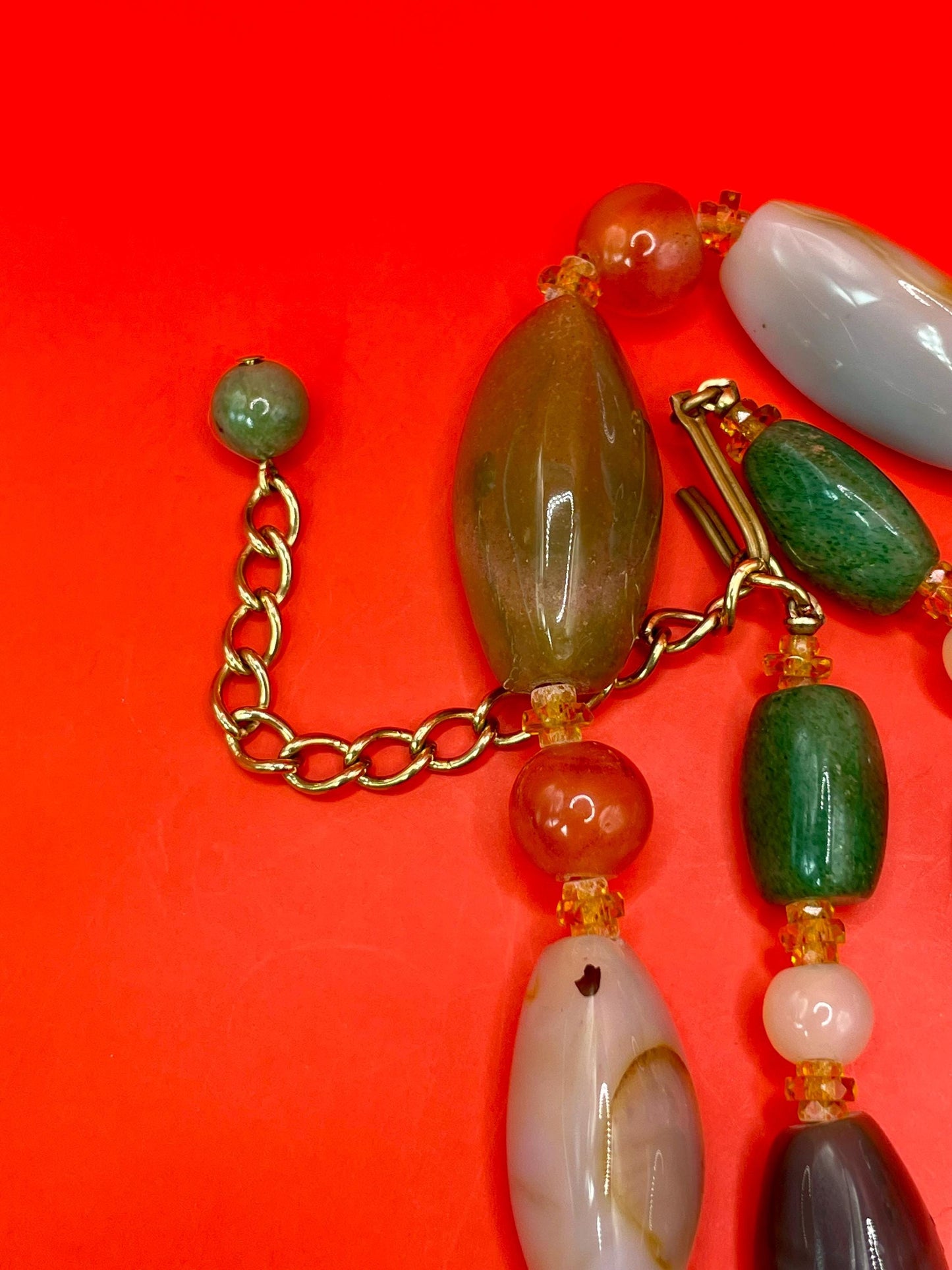 21.5 inch Polished Stone Necklace