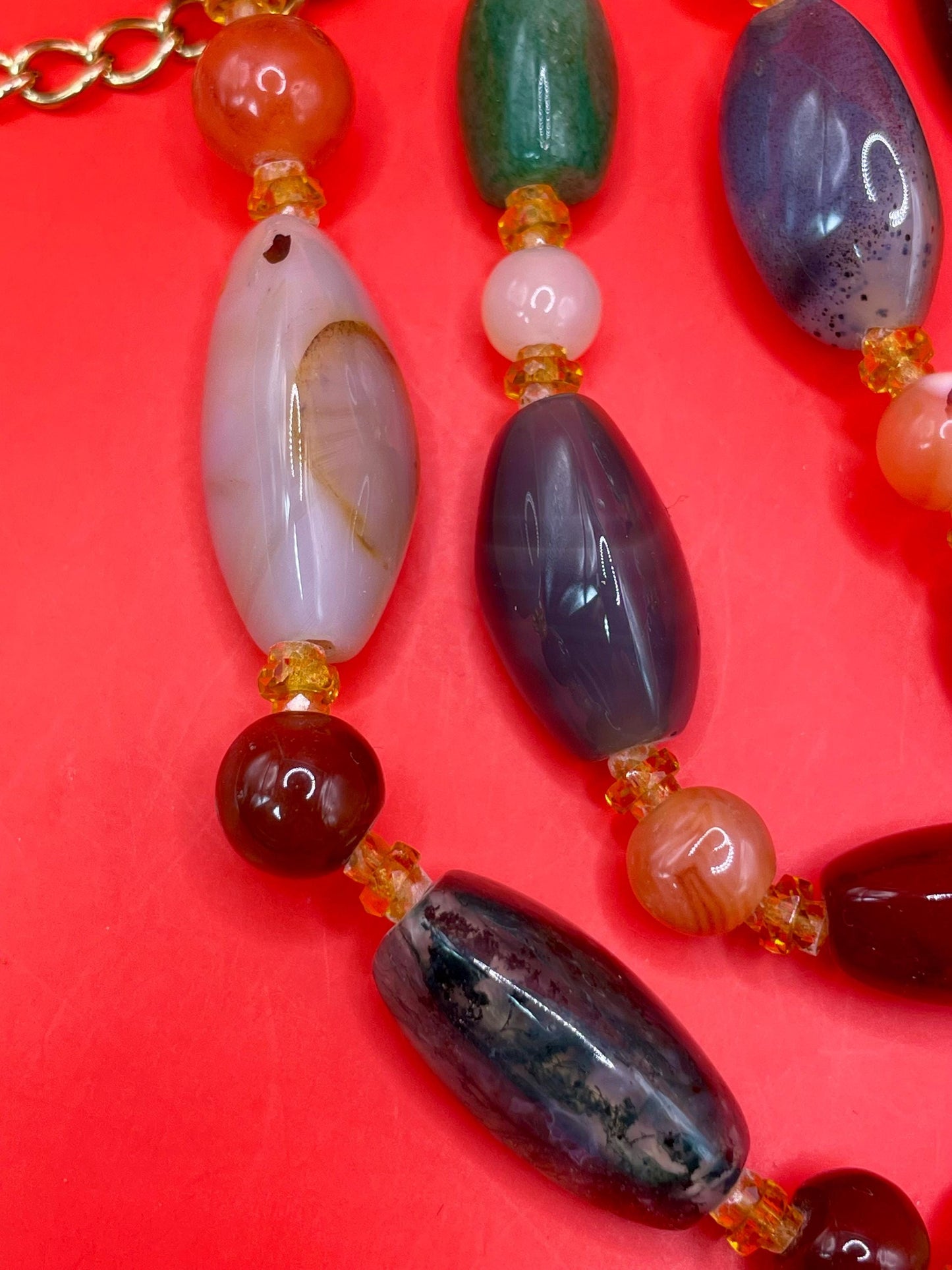 21.5 inch Polished Stone Necklace