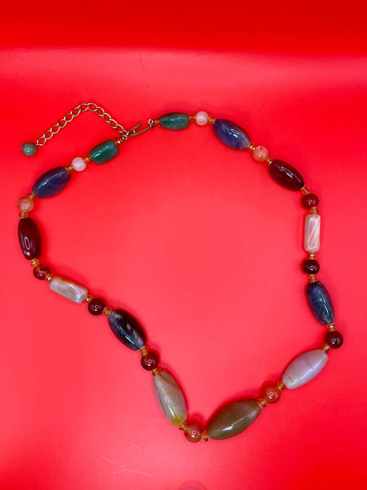 21.5 inch Polished Stone Necklace