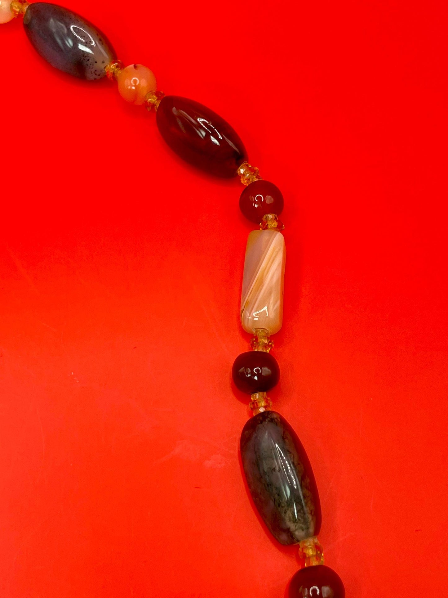 21.5 inch Polished Stone Necklace