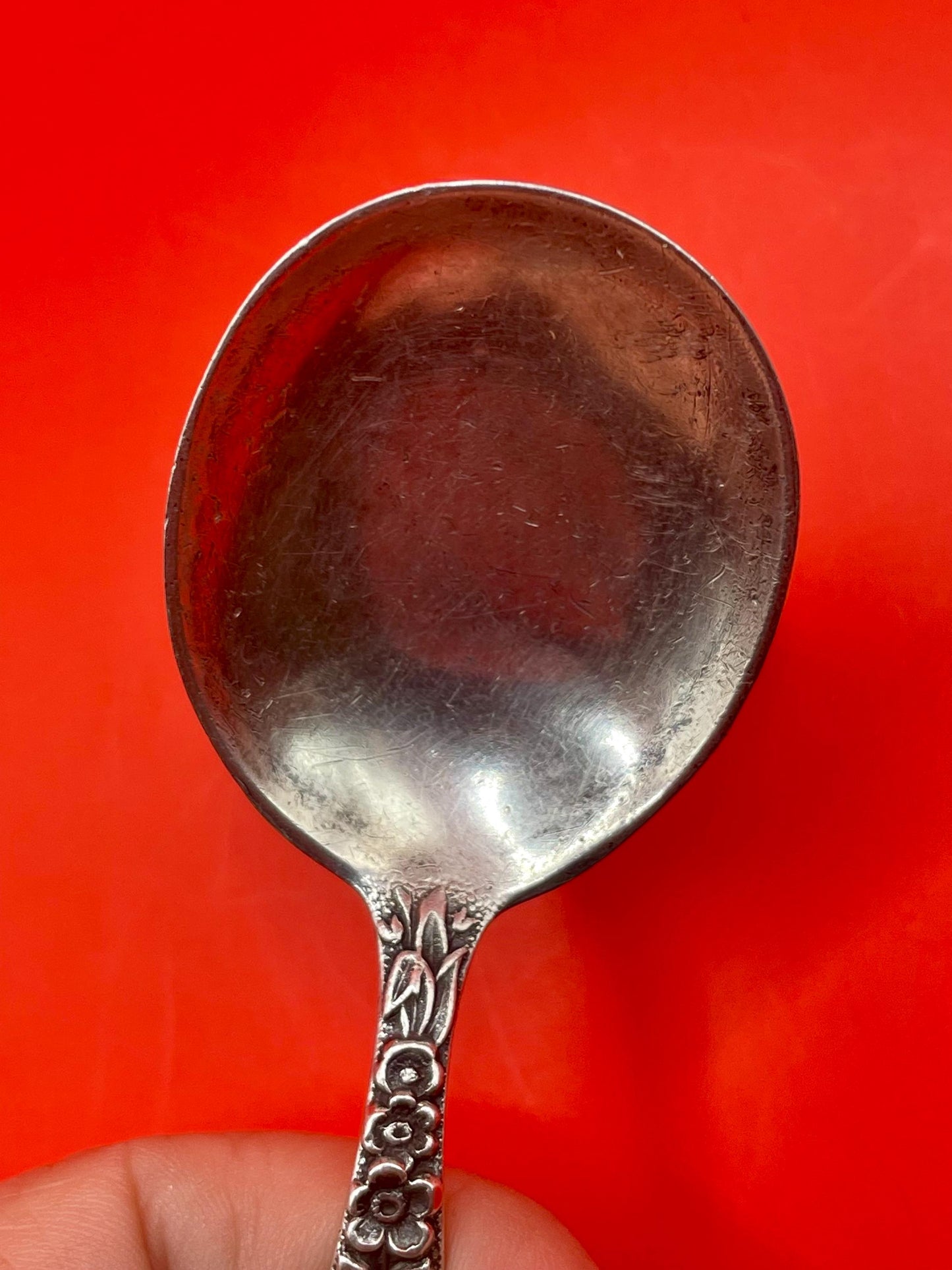 3.75 inch Ornate Sterling Silver Spoon - B