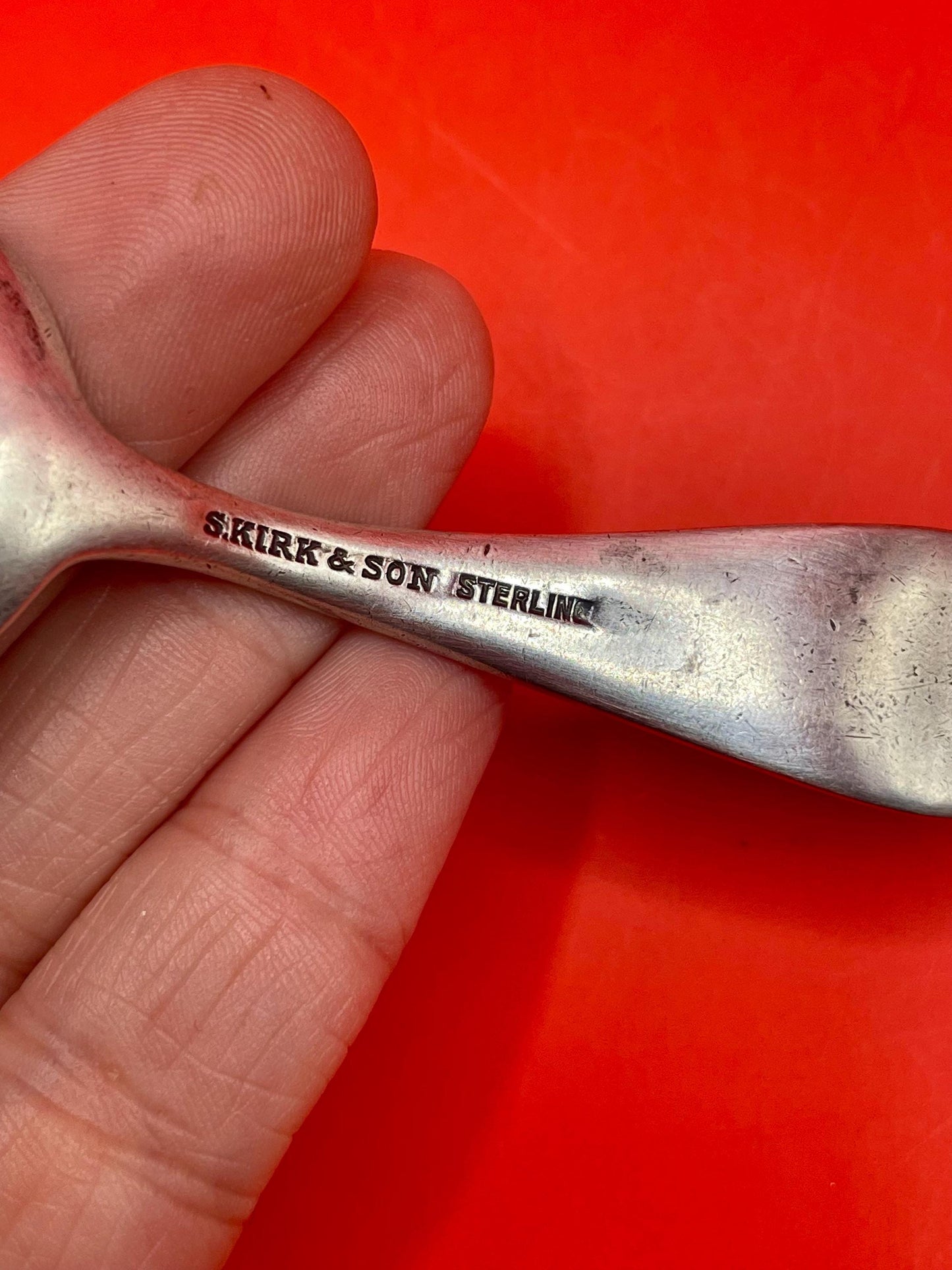 3.75 inch Ornate Sterling Silver Spoon - B