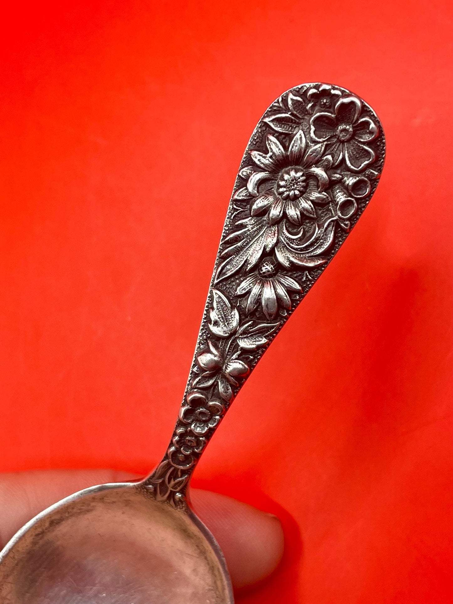 3.75 inch Ornate Sterling Silver Spoon - B