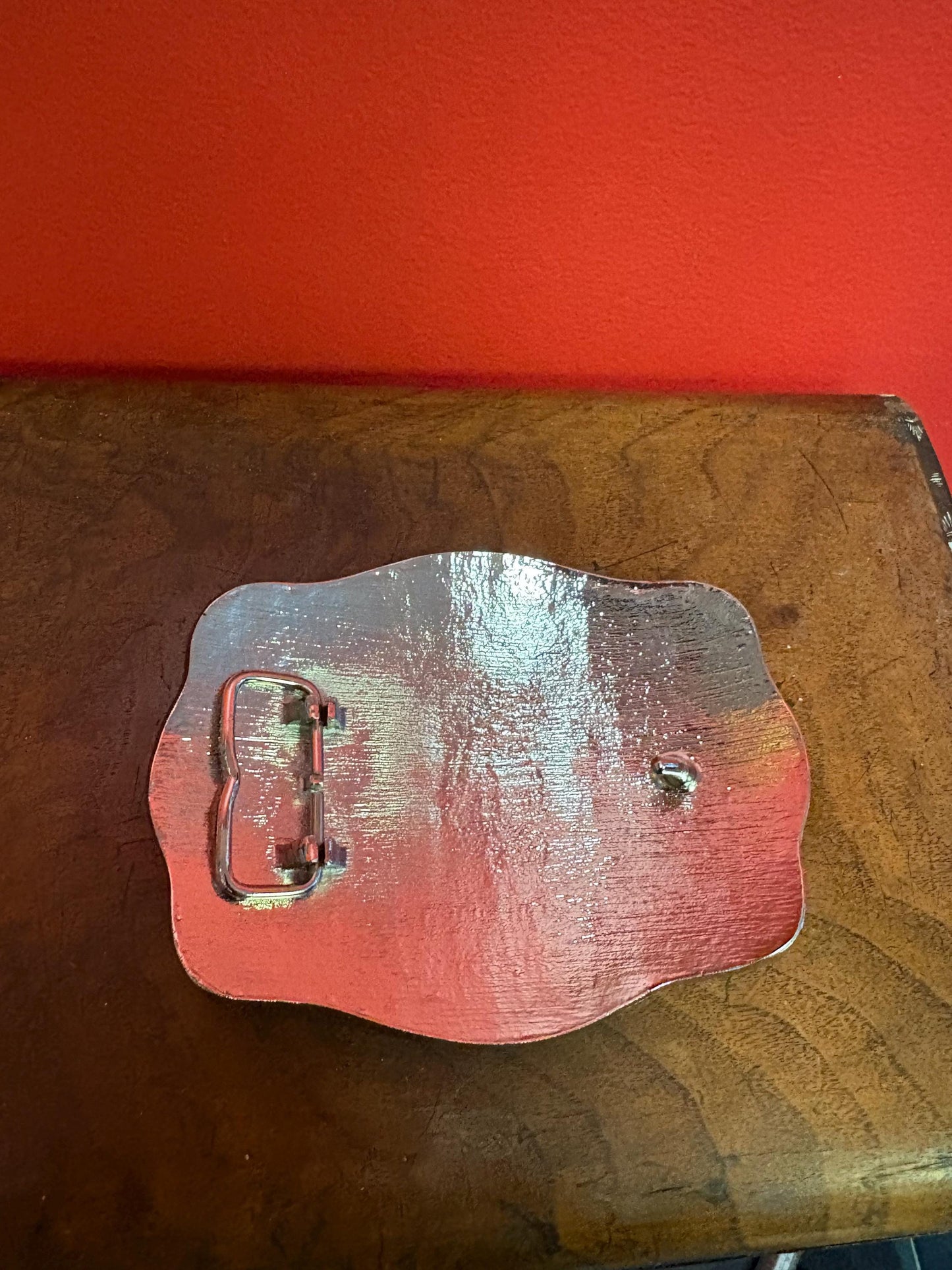 Amazing massive 6 x 5 silver and gold Kulla Mexican cowboy belt buckle   amazing piece