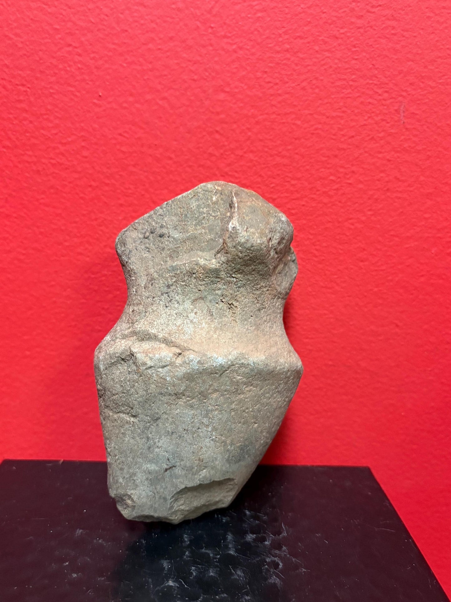 6 inch high authentic antique indigenous first nations Pacific Northwest Coast stone plummet tool  from Vancouver Island collection - As is