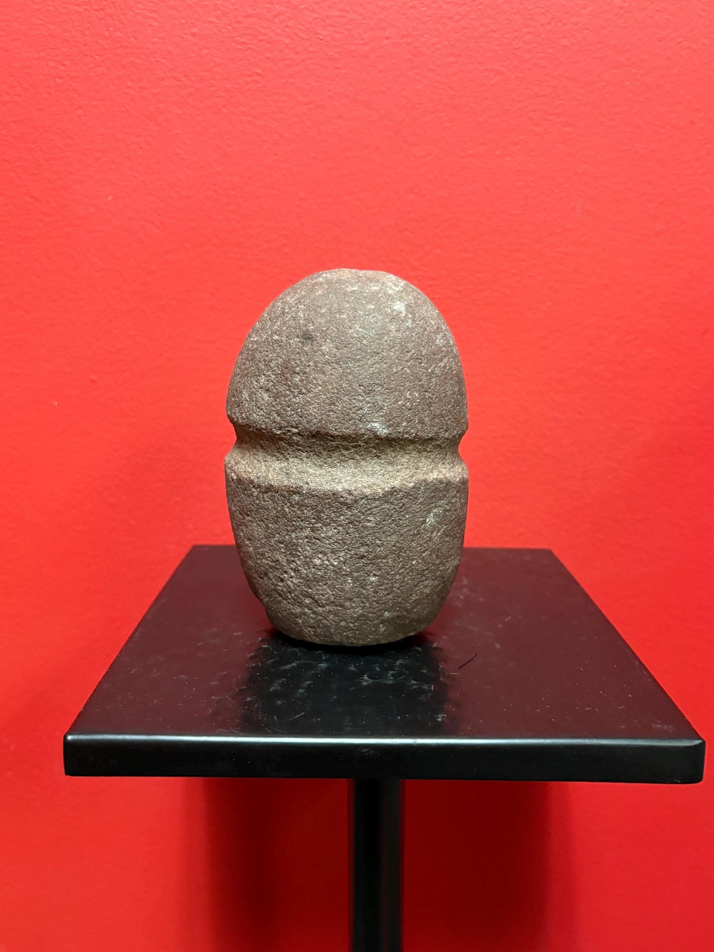 6 inch high authentic antique indigenous first nations Pacific Northwest Coast stone  plummet tool  from Vancouver Island collection