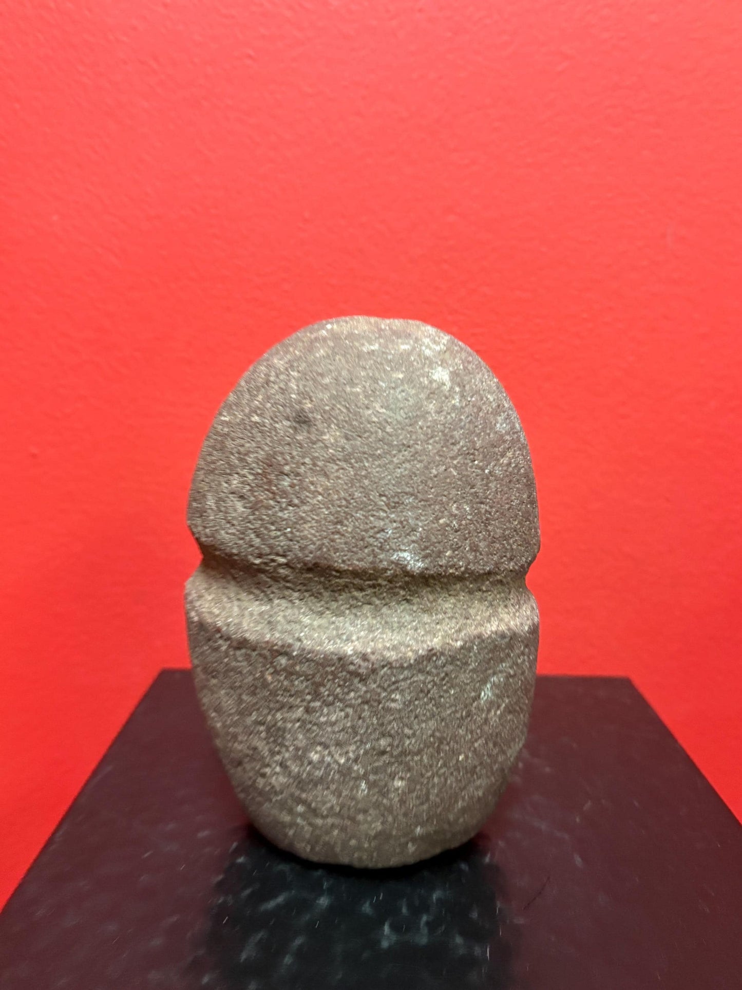 6 inch high authentic antique indigenous first nations Pacific Northwest Coast stone  plummet tool  from Vancouver Island collection