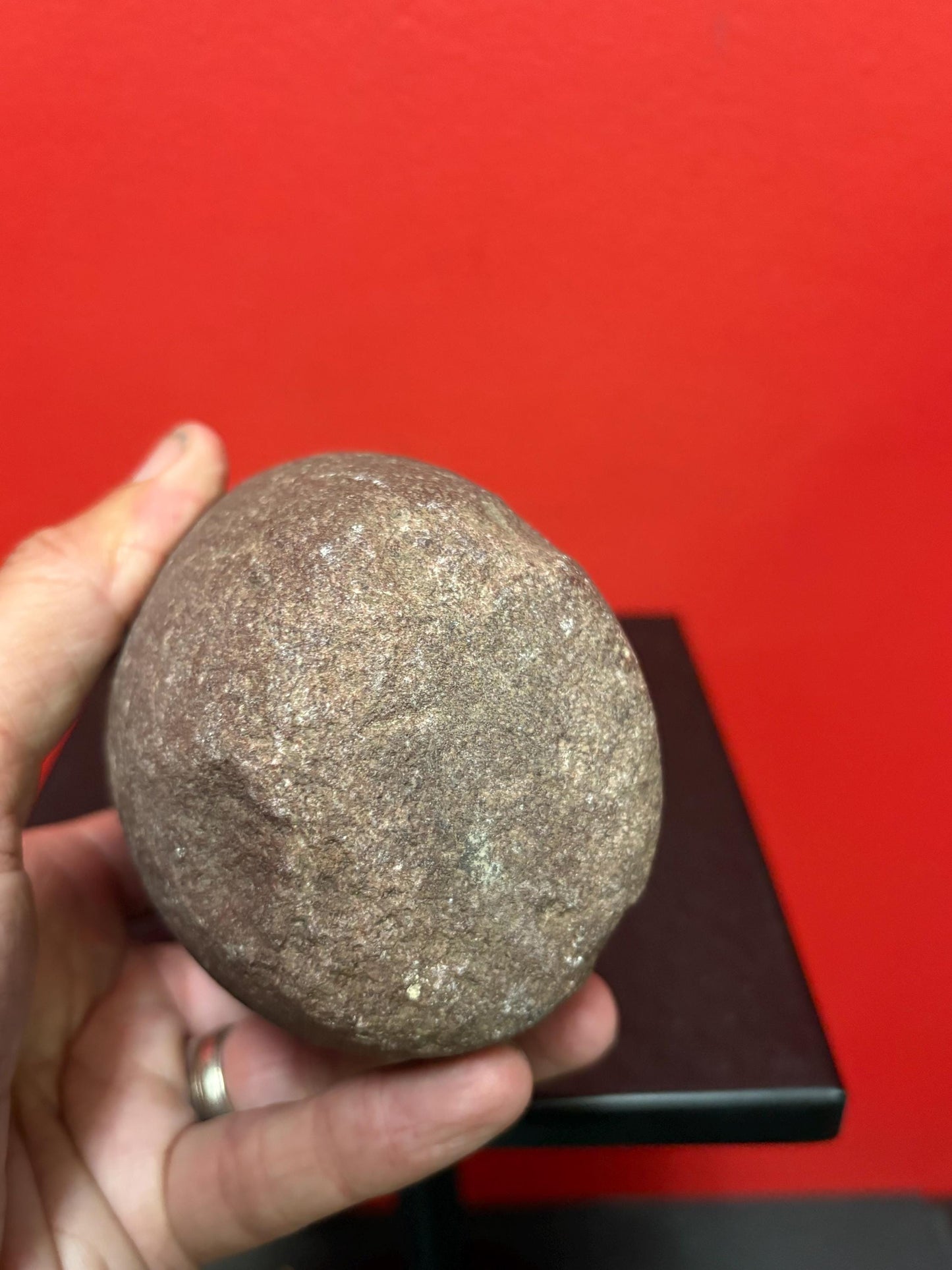 6 inch high authentic antique indigenous first nations Pacific Northwest Coast stone  plummet tool  from Vancouver Island collection