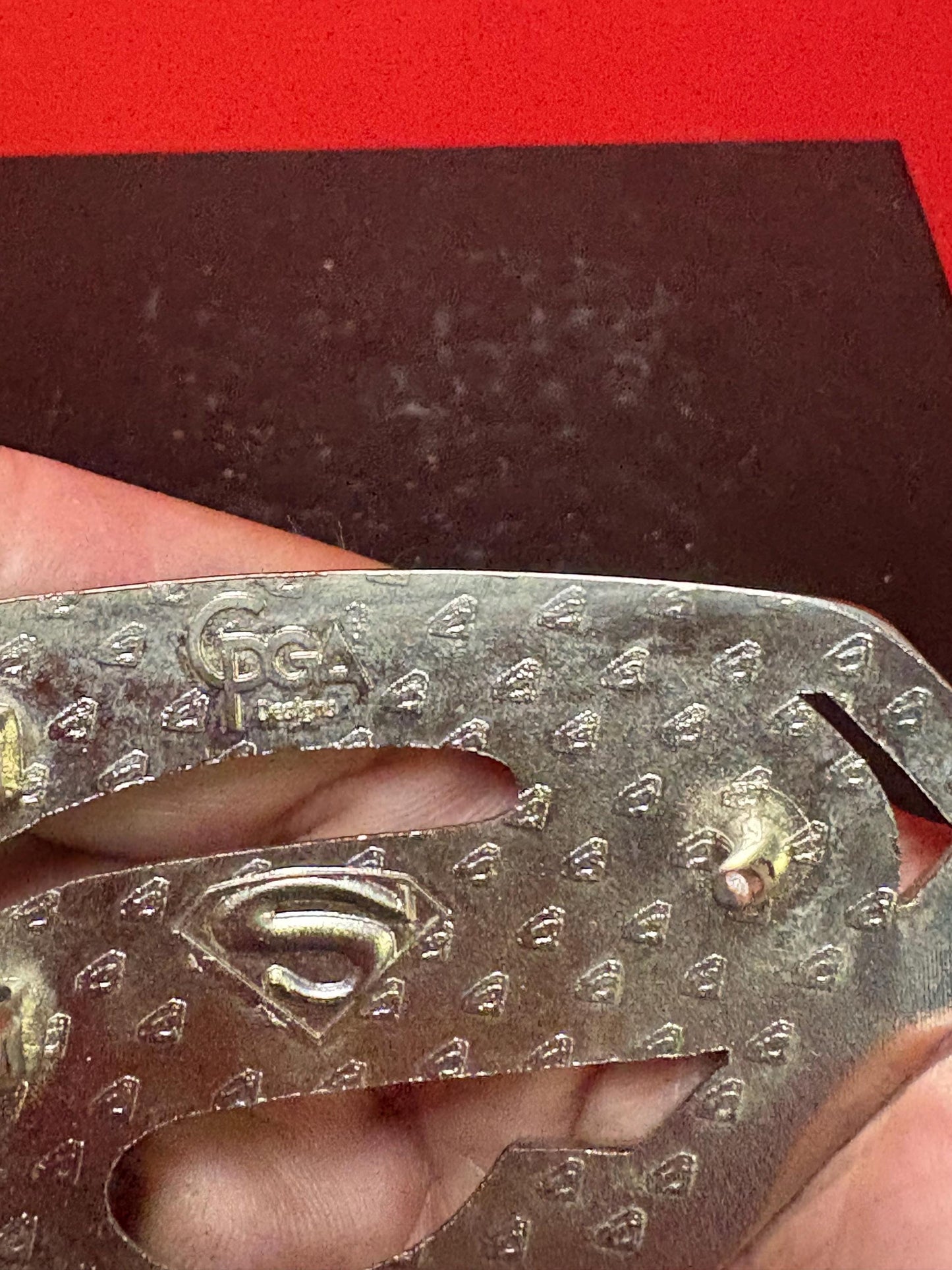 Amazing 4 inch heavy metal Superman belt buckle  perfect gift